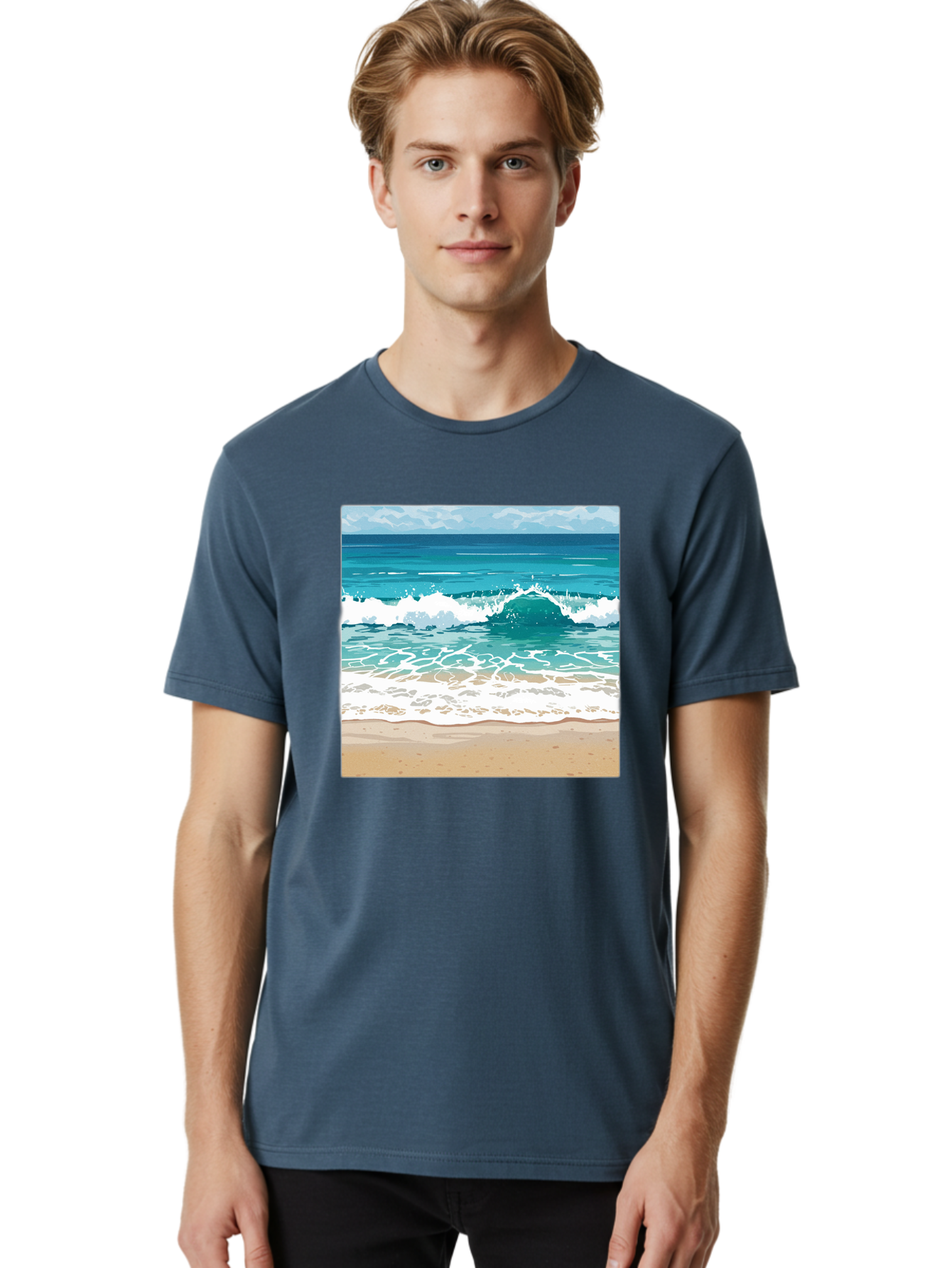 Ocean-Waves Men'S Graphic Tee, 100% Cotton, Comfortable Casual Summer Wear, Machine Washable, Vintage Camera, Old Camera, Antique Camera, Black Camera, Classic Photography, Photography Equipment, Nostalgic Device, Film Camera, Camera Art Bak988 18