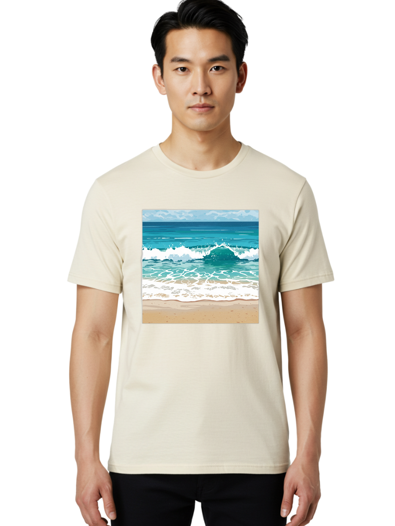 Ocean-Waves Men'S Graphic Tee, 100% Cotton, Comfortable Casual Summer Wear, Machine Washable, Vintage Camera, Old Camera, Antique Camera, Black Camera, Classic Photography, Photography Equipment, Nostalgic Device, Film Camera, Camera Art Bak988 16