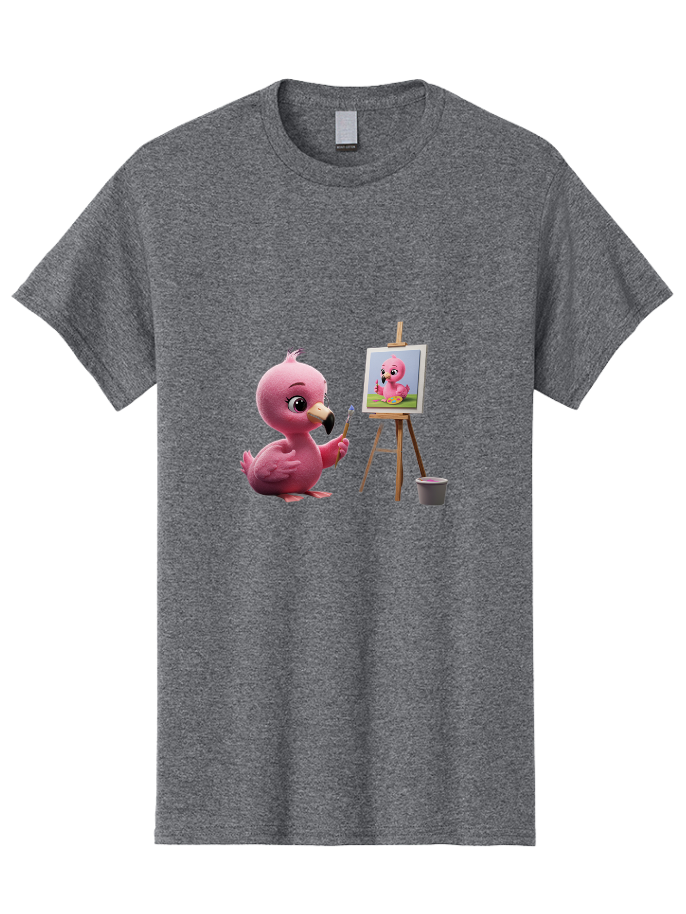 Pink-Bird-Painting Men'S Graphic Tee, 100% Cotton, Comfortable Casual Summer Wear, Machine Washable, Vintage Camera, Old Camera, Antique Camera, Black Camera, Classic Photography, Photography Equipment, Nostalgic Device, Film Camera, Bal083 15