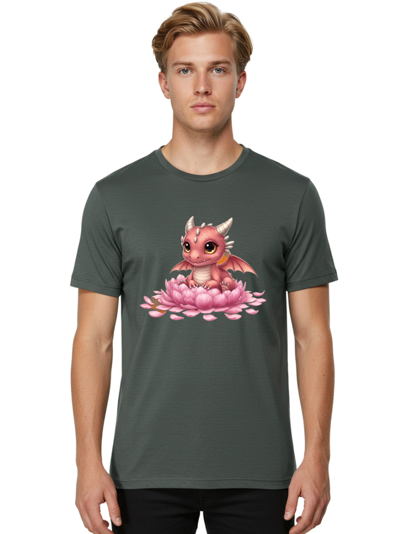 Pink-Dragon-On-Flower Men'S Graphic Tee, 100% Cotton, Comfortable Casual Summer Wear, Machine Washable, Vintage Camera, Old Camera, Antique Camera, Black Camera, Classic Photography, Photography Equipment, Nostalgic Device, Film Camera, Bal106 21