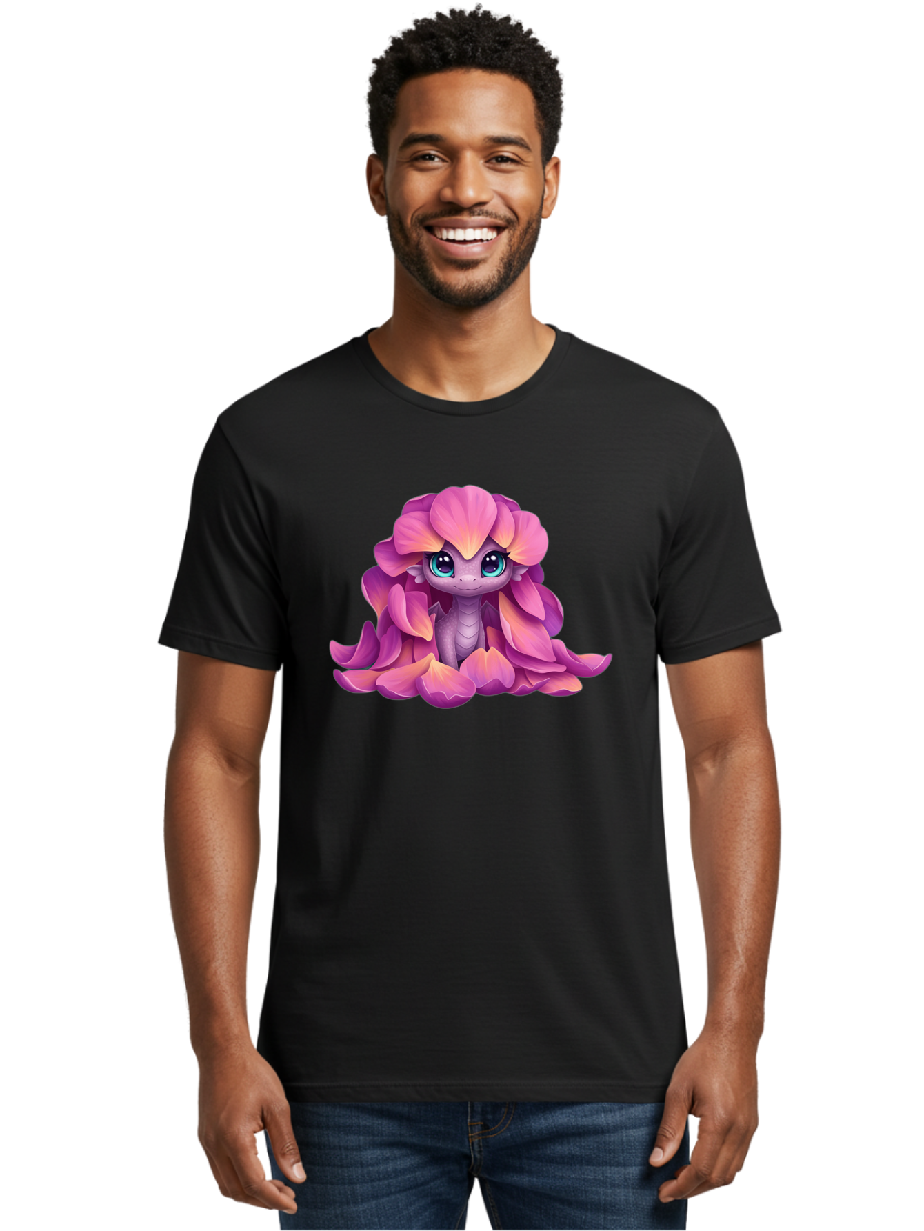 Pink-Flower-Dragon Men'S Graphic Tee, 100% Cotton, Comfortable Casual Summer Wear, Machine Washable, Vintage Camera, Old Camera, Antique Camera, Black Camera, Classic Photography, Photography Equipment, Nostalgic Device, Film Camera, Bal124 29
