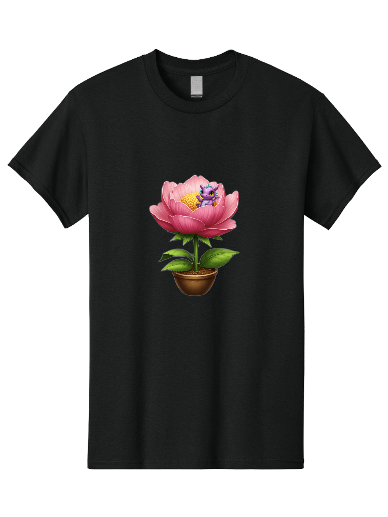 Pink-Flower-With-Purple-Dragon Men'S Graphic Tee, 100% Cotton, Comfortable Casual Summer Wear, Machine Washable, Vintage Camera, Old Camera, Antique Camera, Black Camera, Classic Photography, Photography Equipment, Nostalgic Device, Bal125 14
