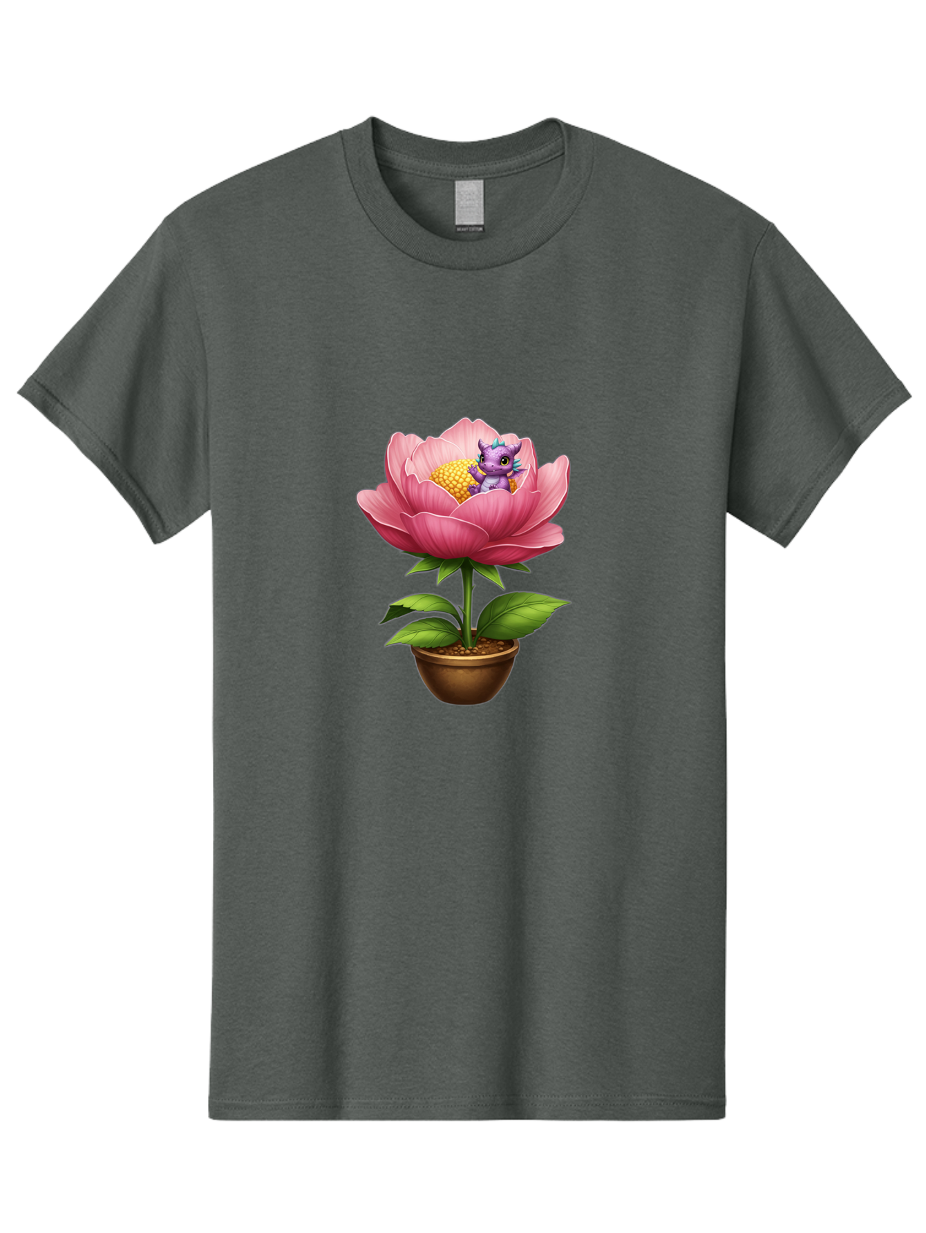 Pink-Flower-With-Purple-Dragon Men'S Graphic Tee, 100% Cotton, Comfortable Casual Summer Wear, Machine Washable, Vintage Camera, Old Camera, Antique Camera, Black Camera, Classic Photography, Photography Equipment, Nostalgic Device, Bal125 11
