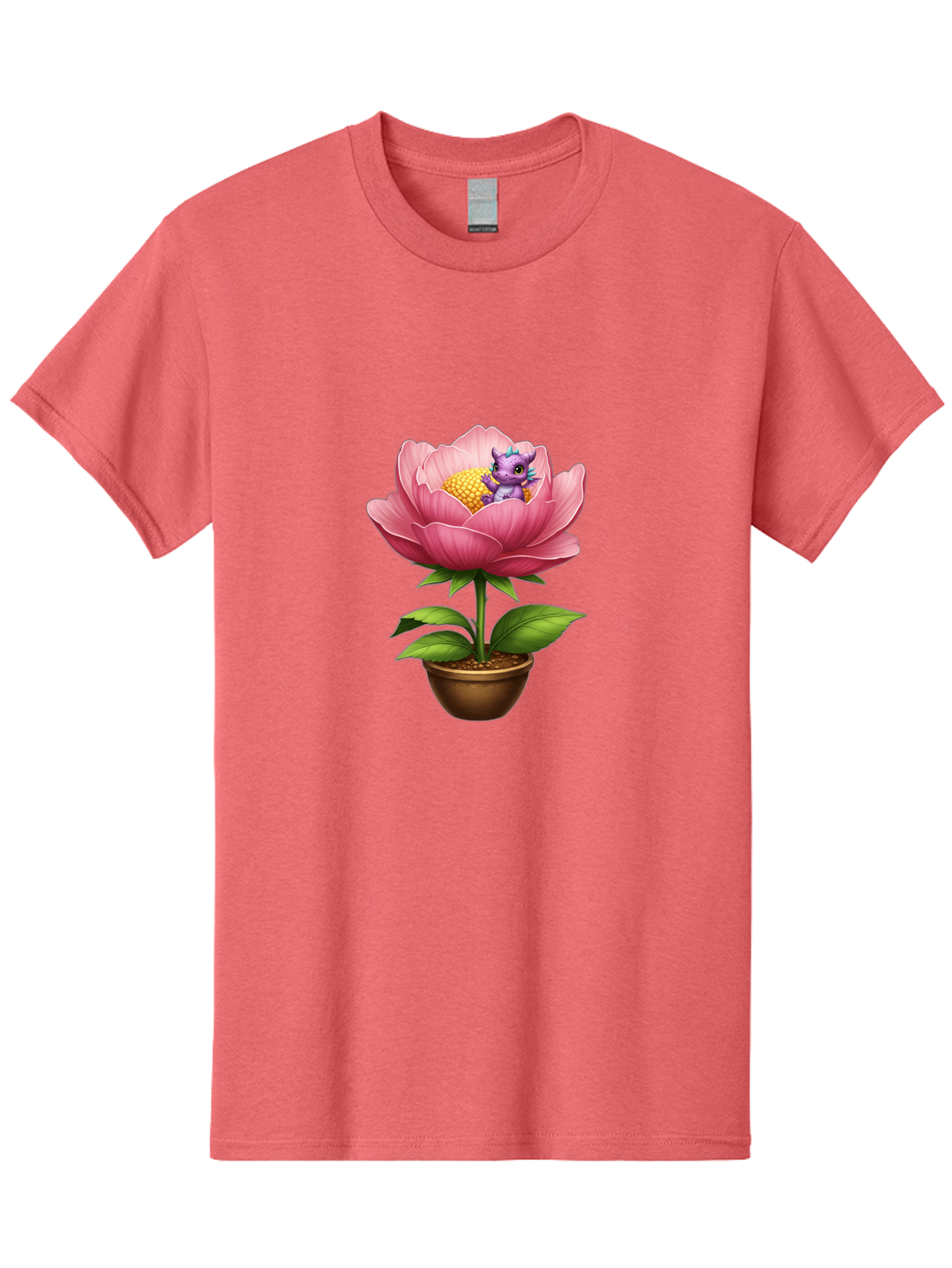 Pink-Flower-With-Purple-Dragon Men'S Graphic Tee, 100% Cotton, Comfortable Casual Summer Wear, Machine Washable, Vintage Camera, Old Camera, Antique Camera, Black Camera, Classic Photography, Photography Equipment, Nostalgic Device, Bal125 12