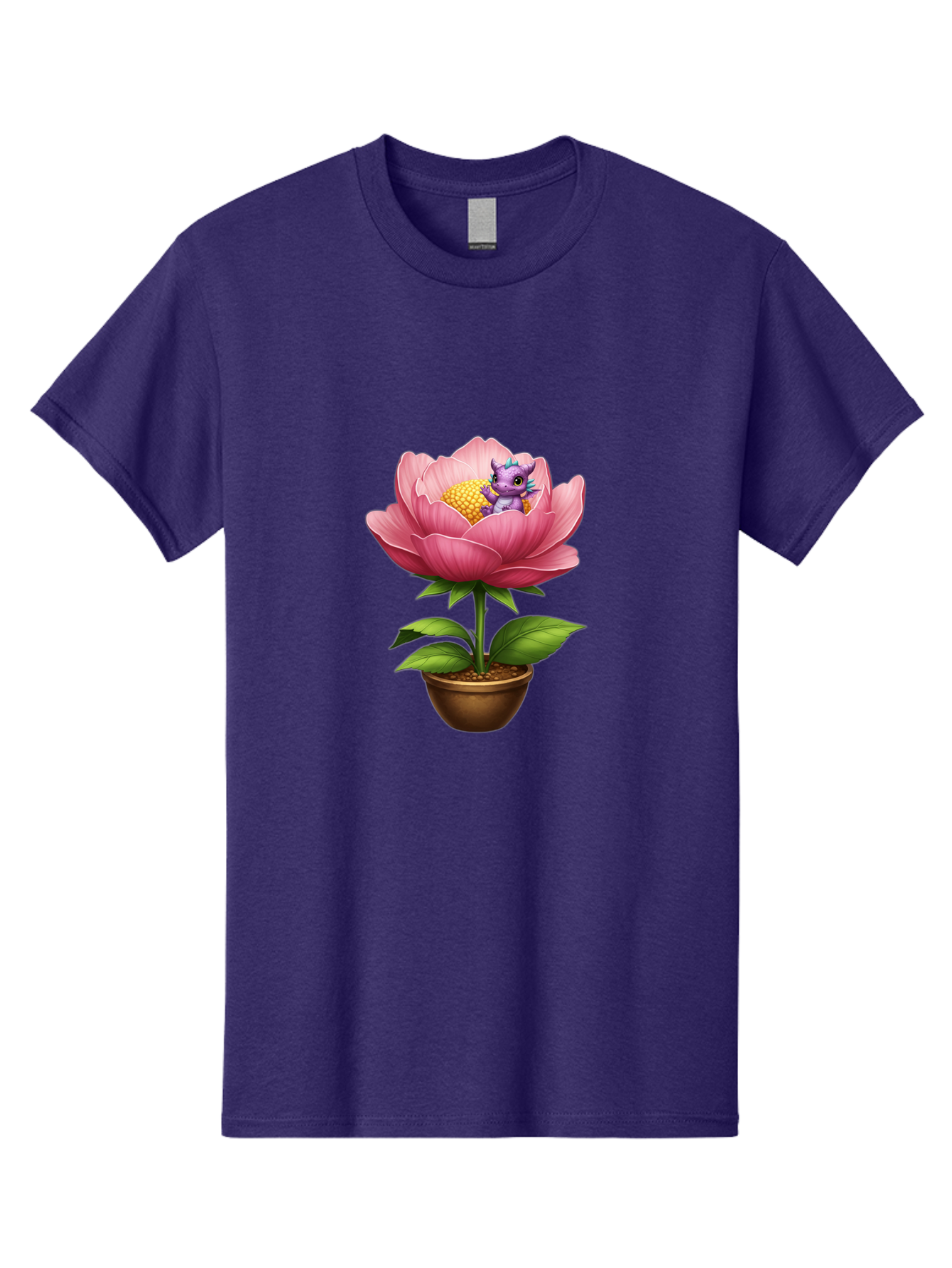 Pink-Flower-With-Purple-Dragon Men'S Graphic Tee, 100% Cotton, Comfortable Casual Summer Wear, Machine Washable, Vintage Camera, Old Camera, Antique Camera, Black Camera, Classic Photography, Photography Equipment, Nostalgic Device, Bal125 9