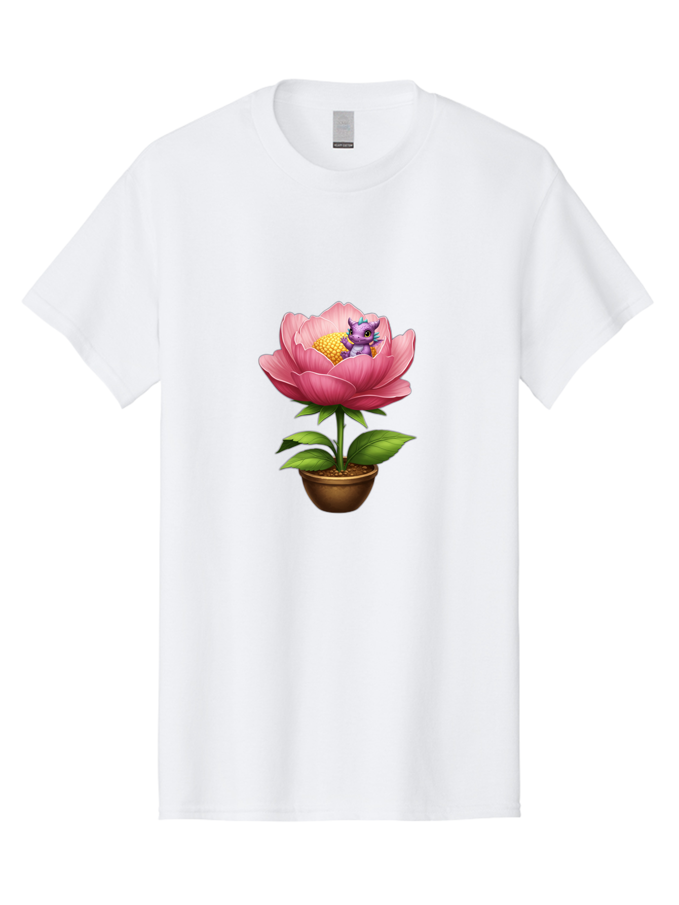 Pink-Flower-With-Purple-Dragon Men'S Graphic Tee, 100% Cotton, Comfortable Casual Summer Wear, Machine Washable, Vintage Camera, Old Camera, Antique Camera, Black Camera, Classic Photography, Photography Equipment, Nostalgic Device, Bal125 6