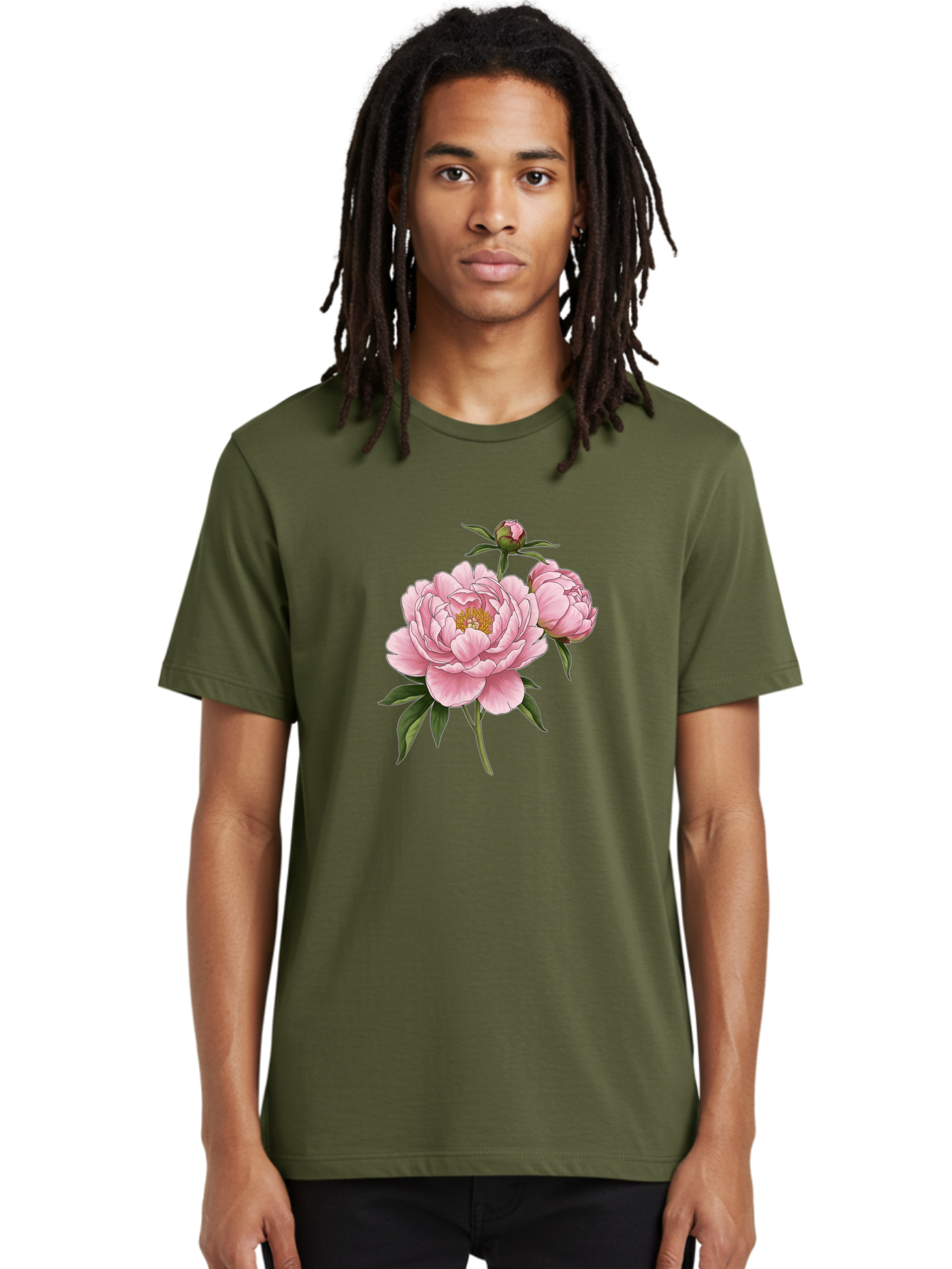 Pink-Peony-Flowers Men'S Graphic Tee, 100% Cotton, Comfortable Casual Summer Wear, Machine Washable, Vintage Camera, Old Camera, Antique Camera, Black Camera, Classic Photography, Photography Equipment, Nostalgic Device, Film Camera, Bal142 19