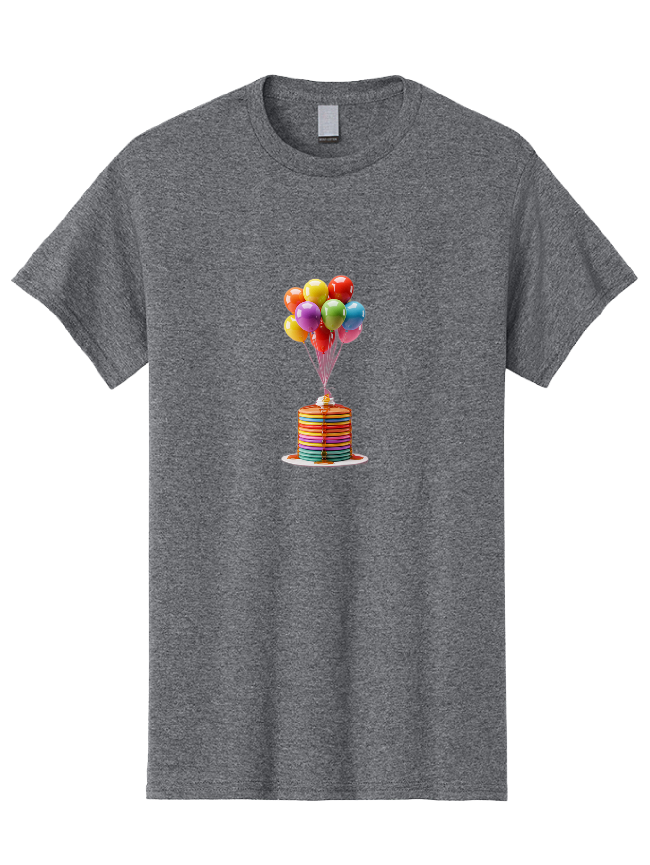 Rainbow-Cake-With-Balloons Men'S Graphic Tee, 100% Cotton, Comfortable Casual Summer Wear, Machine Washable, Vintage Camera, Old Camera, Antique Camera, Black Camera, Classic Photography, Photography Equipment, Nostalgic Device, Film Camera, Bal196 11