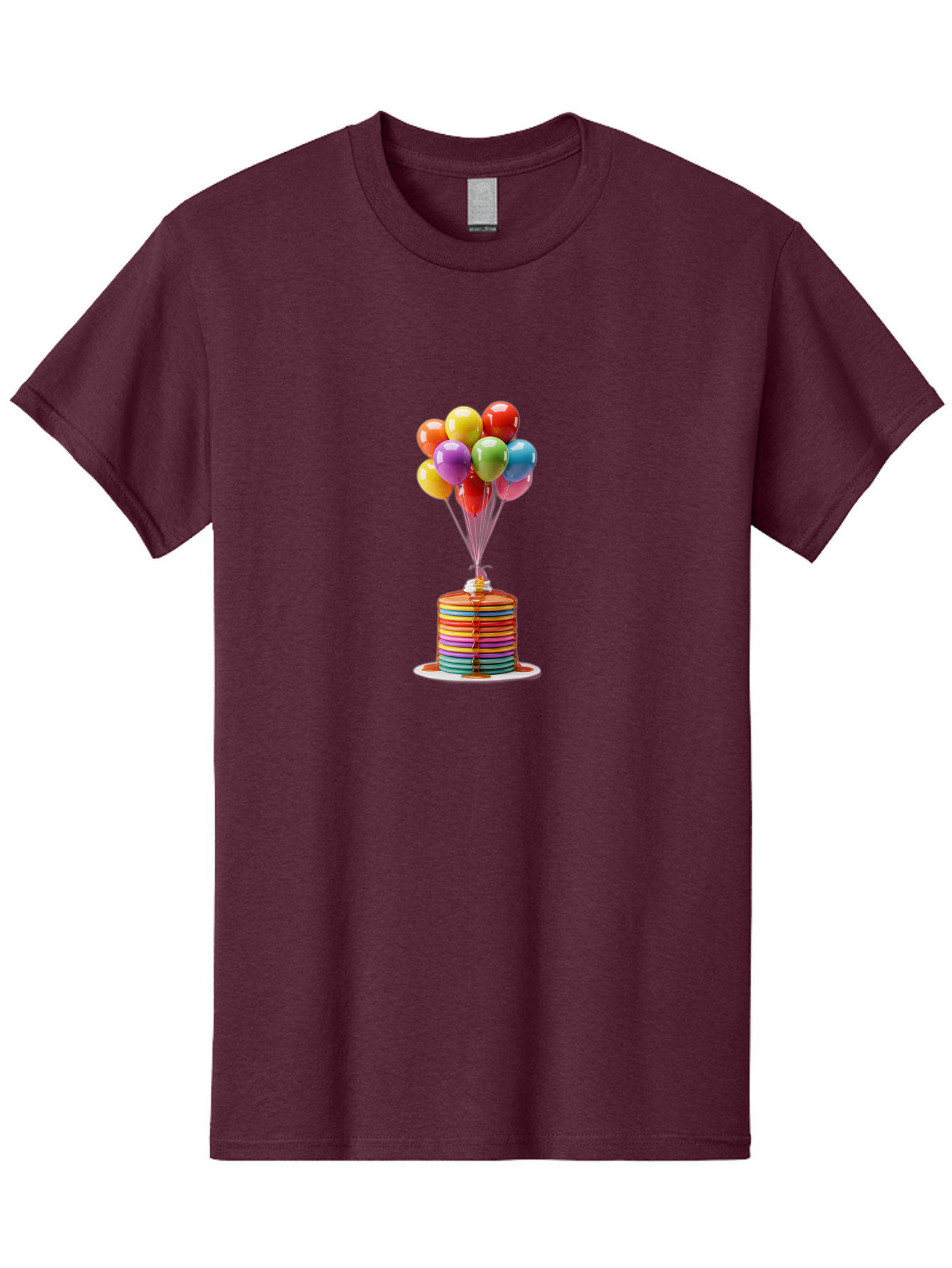 Rainbow-Cake-With-Balloons Men'S Graphic Tee, 100% Cotton, Comfortable Casual Summer Wear, Machine Washable, Vintage Camera, Old Camera, Antique Camera, Black Camera, Classic Photography, Photography Equipment, Nostalgic Device, Film Camera, Bal196 4