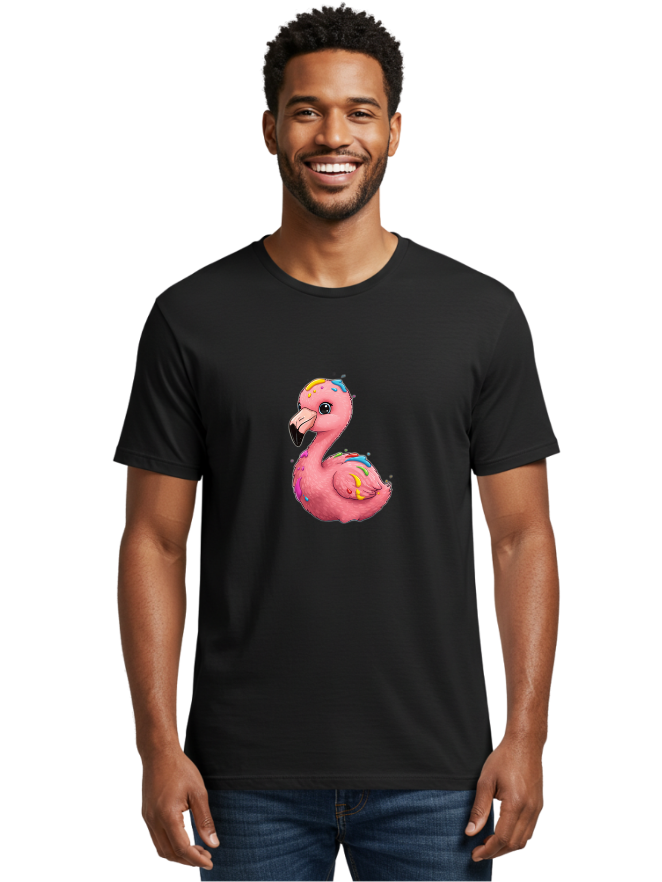 Rainbow-Flamingo Men'S Graphic Tee, 100% Cotton, Comfortable Casual Summer Wear, Machine Washable, Vintage Camera, Old Camera, Antique Camera, Black Camera, Classic Photography, Photography Equipment, Nostalgic Device, Film Camera, Camera Art Bal197 28
