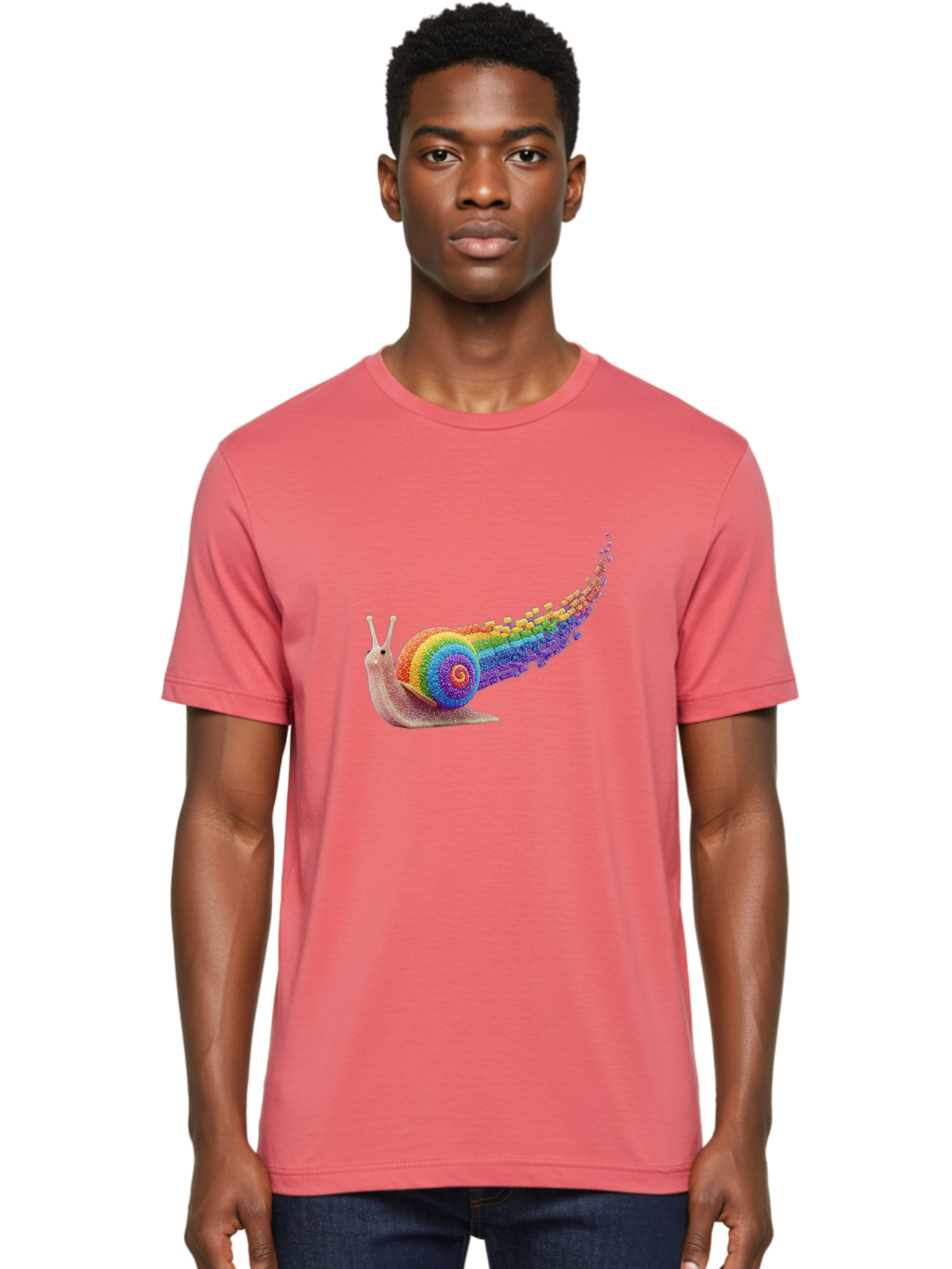 Rainbow-Snail-1 Men'S Graphic Tee, 100% Cotton, Comfortable Casual Summer Wear, Machine Washable, Vintage Camera, Old Camera, Antique Camera, Black Camera, Classic Photography, Photography Equipment, Nostalgic Device, Film Camera, Camera Art Bal202 22