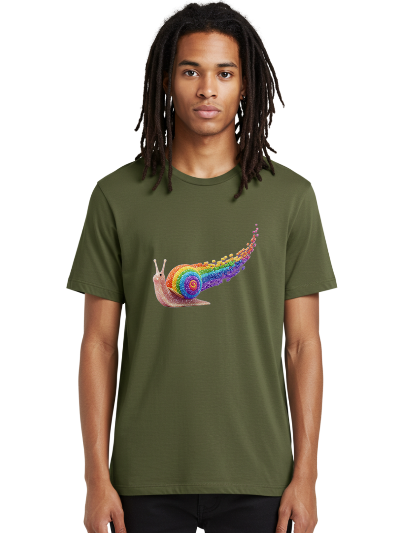 Rainbow-Snail-1 Men'S Graphic Tee, 100% Cotton, Comfortable Casual Summer Wear, Machine Washable, Vintage Camera, Old Camera, Antique Camera, Black Camera, Classic Photography, Photography Equipment, Nostalgic Device, Film Camera, Camera Art Bal202 30