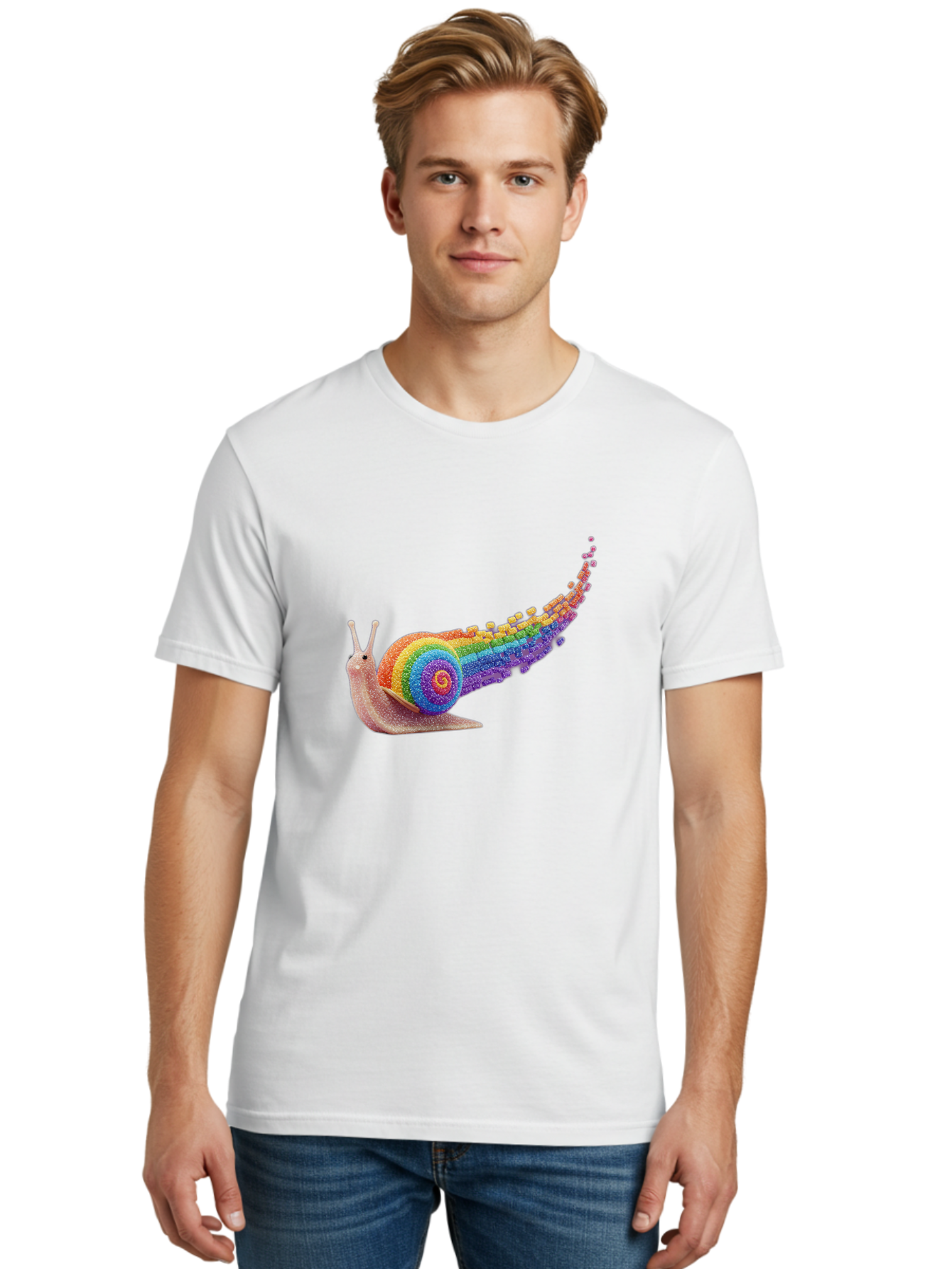 Rainbow-Snail-1 Men'S Graphic Tee, 100% Cotton, Comfortable Casual Summer Wear, Machine Washable, Vintage Camera, Old Camera, Antique Camera, Black Camera, Classic Photography, Photography Equipment, Nostalgic Device, Film Camera, Camera Art Bal202 27