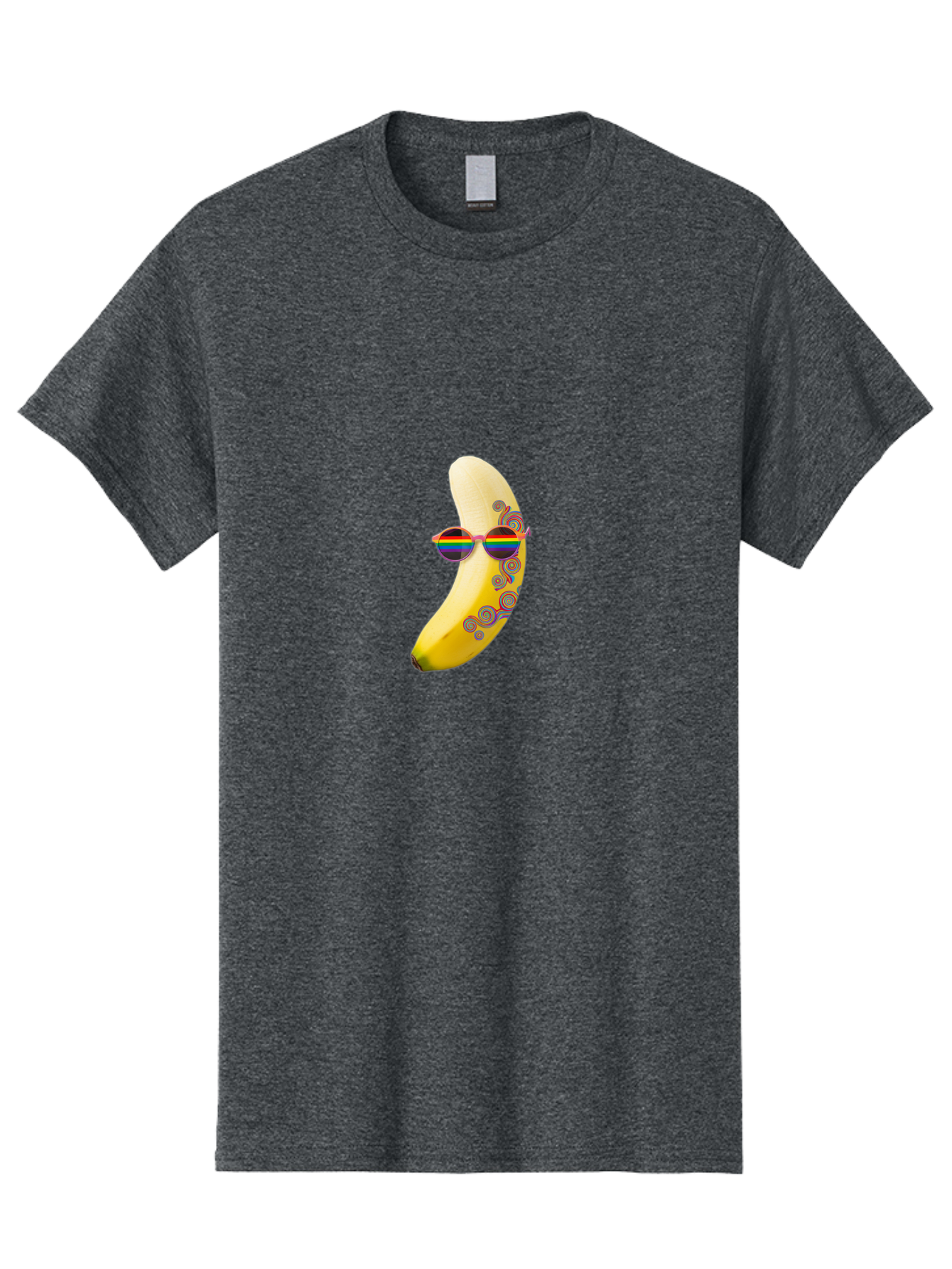 Rainbow-Sunglasses-Banana Men'S Graphic Tee, 100% Cotton, Comfortable Casual Summer Wear, Machine Washable, Vintage Camera, Old Camera, Antique Camera, Black Camera, Classic Photography, Photography Equipment, Nostalgic Device, Film Camera, Bal205 5