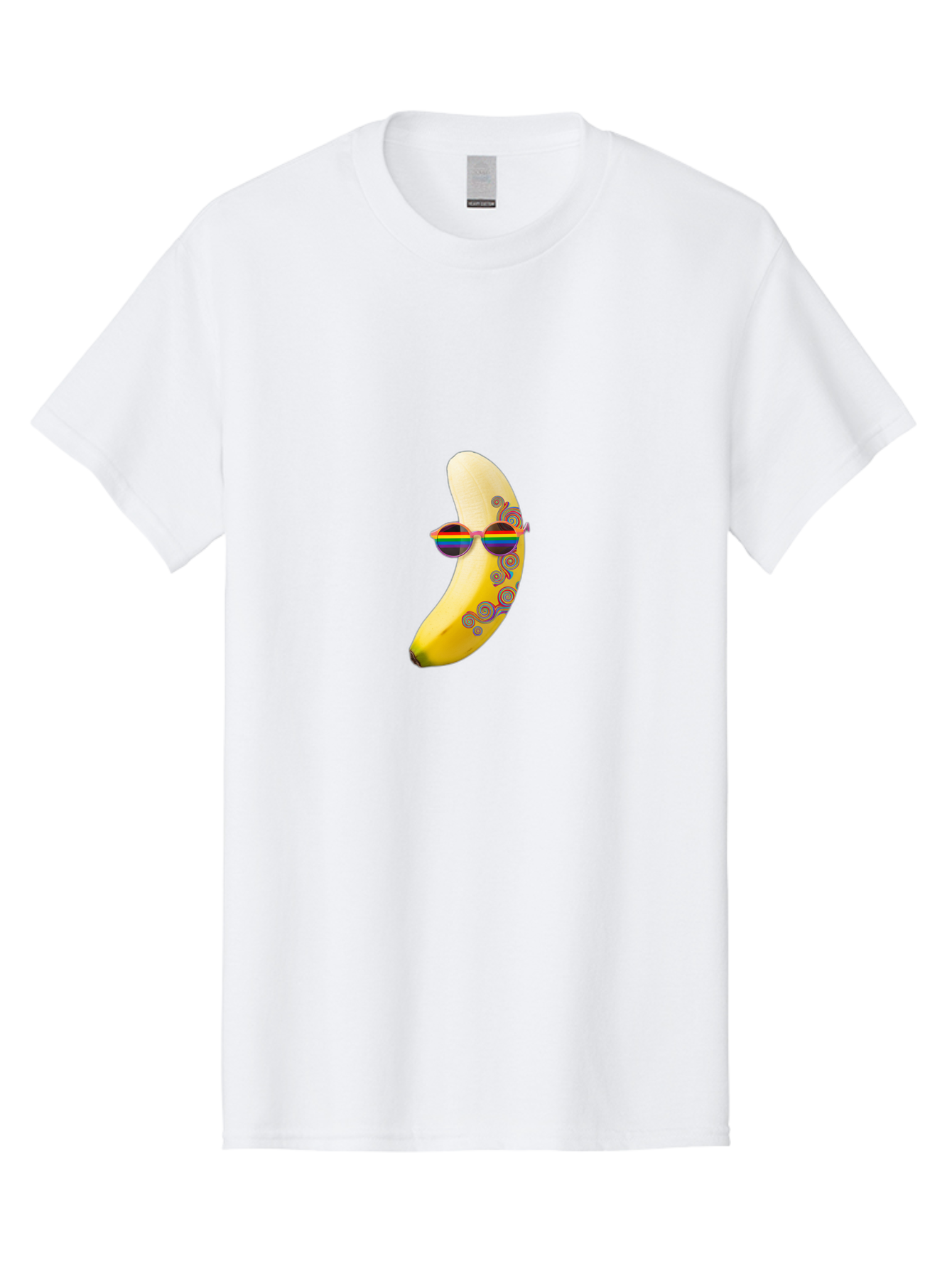 Rainbow-Sunglasses-Banana Men'S Graphic Tee, 100% Cotton, Comfortable Casual Summer Wear, Machine Washable, Vintage Camera, Old Camera, Antique Camera, Black Camera, Classic Photography, Photography Equipment, Nostalgic Device, Film Camera, Bal205 11