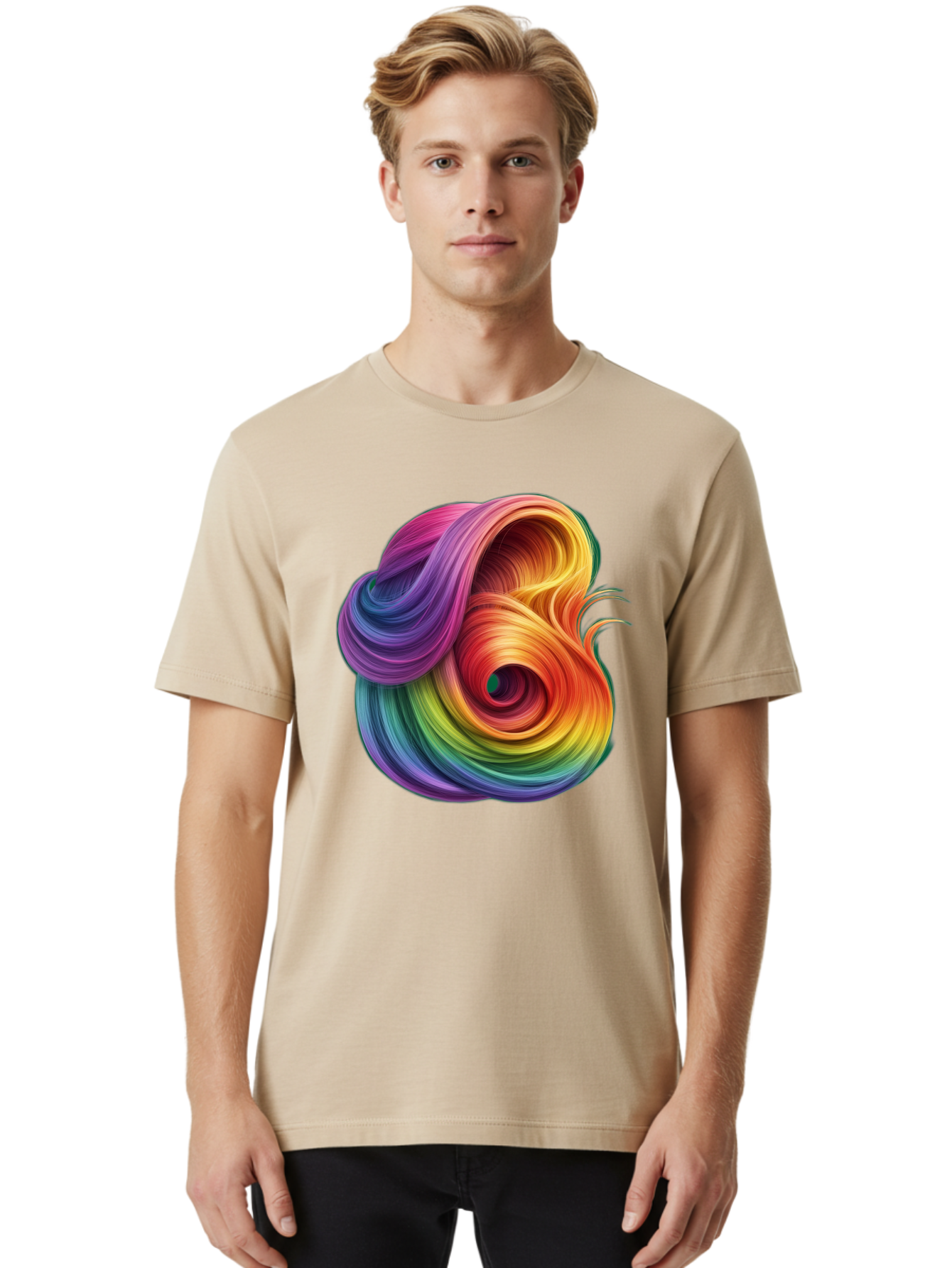 Rainbow-Swirl Men'S Graphic Tee, 100% Cotton, Comfortable Casual Summer Wear, Machine Washable, Vintage Camera, Old Camera, Antique Camera, Black Camera, Classic Photography, Photography Equipment, Nostalgic Device, Film Camera, Camera Art Bal206 30
