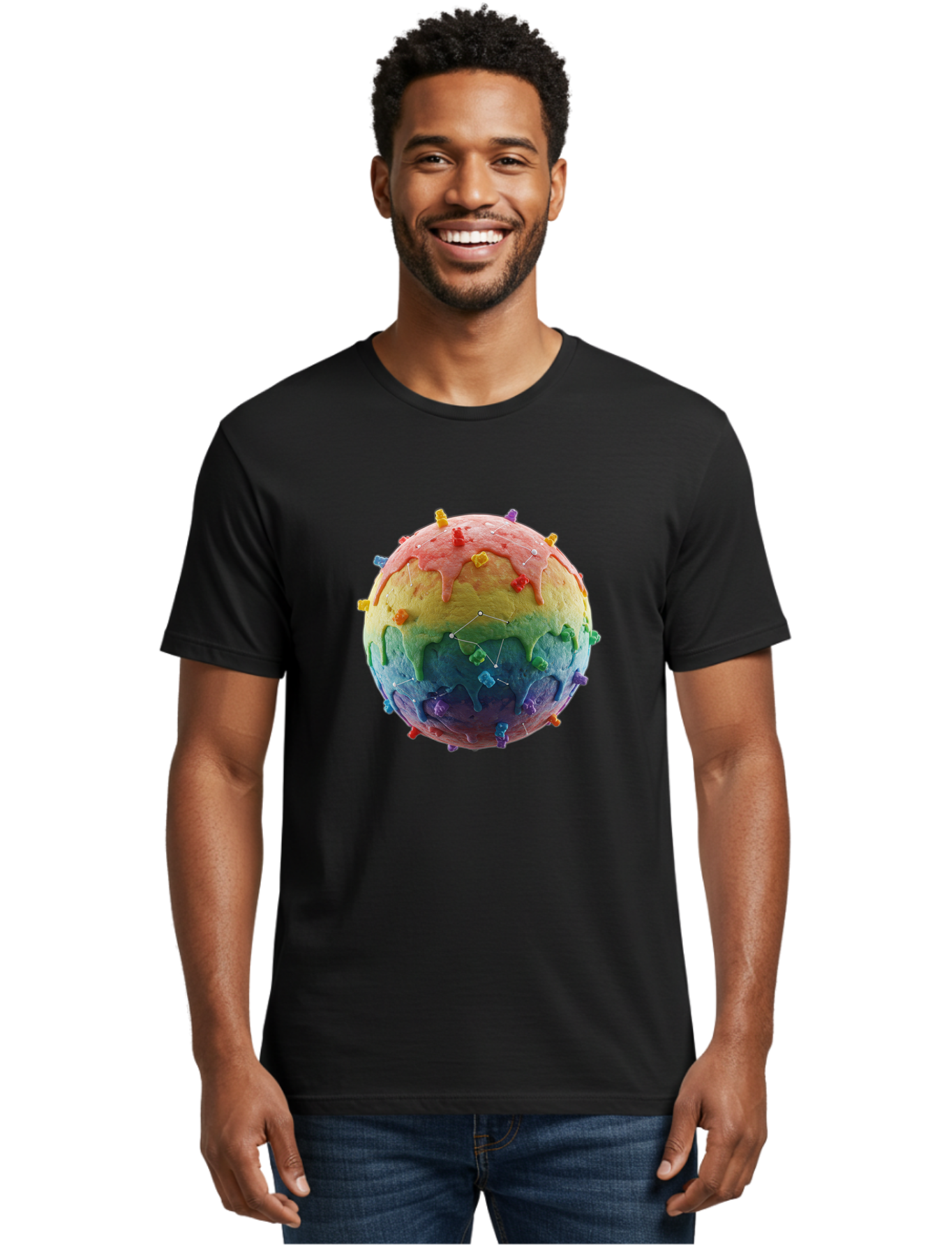 Rainbow-Virus Men'S Graphic Tee, 100% Cotton, Comfortable Casual Summer Wear, Machine Washable, Vintage Camera, Old Camera, Antique Camera, Black Camera, Classic Photography, Photography Equipment, Nostalgic Device, Film Camera, Camera Art Bal207 17