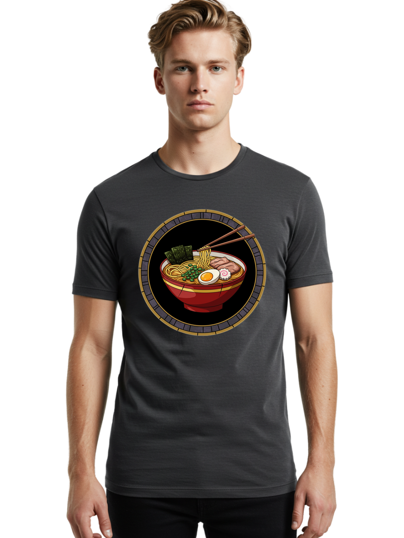 Ramen-Bowl Men'S Graphic Tee, 100% Cotton, Comfortable Casual Summer Wear, Machine Washable, Vintage Camera, Old Camera, Antique Camera, Black Camera, Classic Photography, Photography Equipment, Nostalgic Device, Film Camera, Camera Art Bal208 20