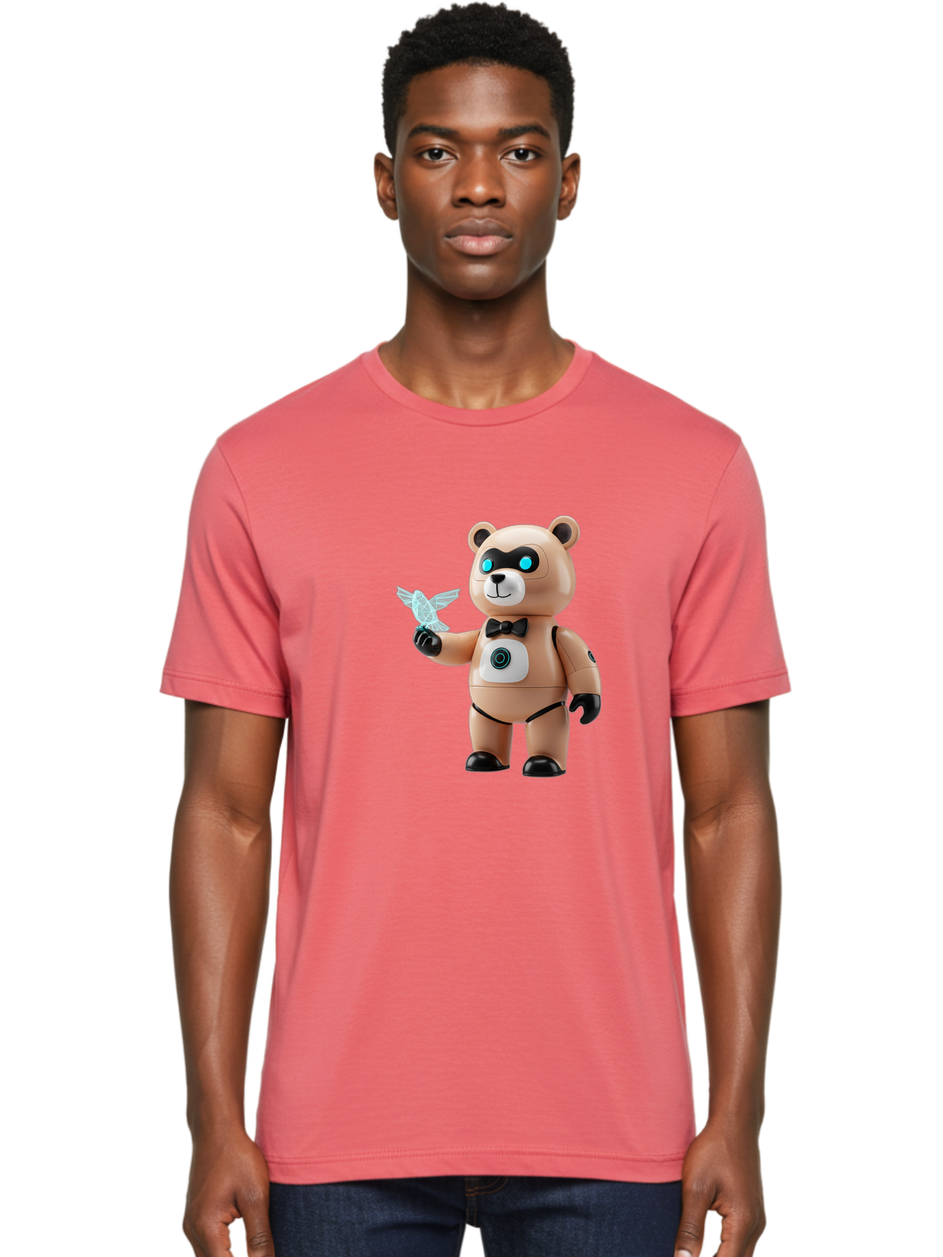 Robear Men'S Graphic Tee, 100% Cotton, Comfortable Casual Summer Wear, Machine Washable, Vintage Camera, Old Camera, Antique Camera, Black Camera, Classic Photography, Photography Equipment, Nostalgic Device, Film Camera, Camera Art Bal232 16