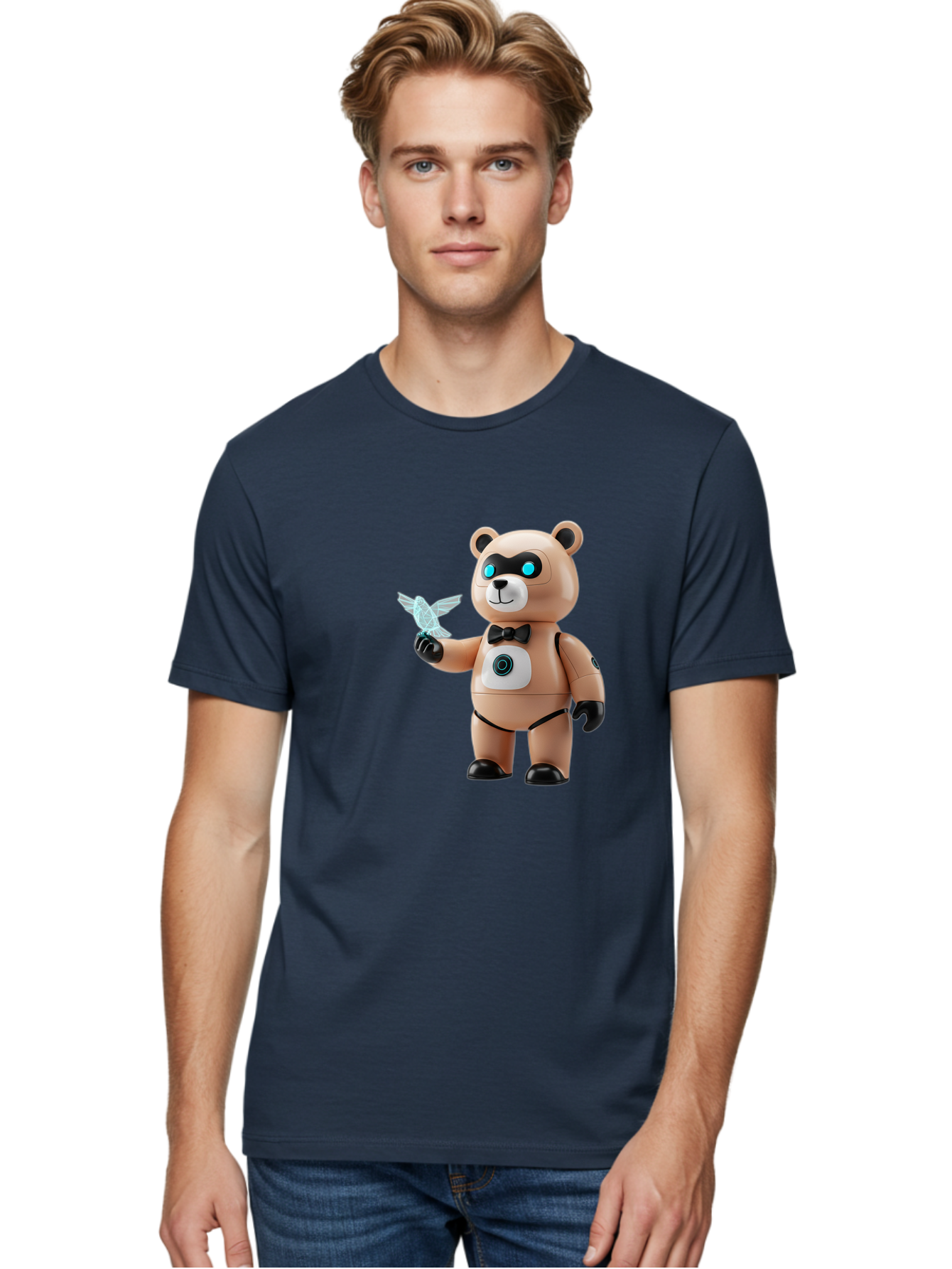 Robear Men'S Graphic Tee, 100% Cotton, Comfortable Casual Summer Wear, Machine Washable, Vintage Camera, Old Camera, Antique Camera, Black Camera, Classic Photography, Photography Equipment, Nostalgic Device, Film Camera, Camera Art Bal232 23