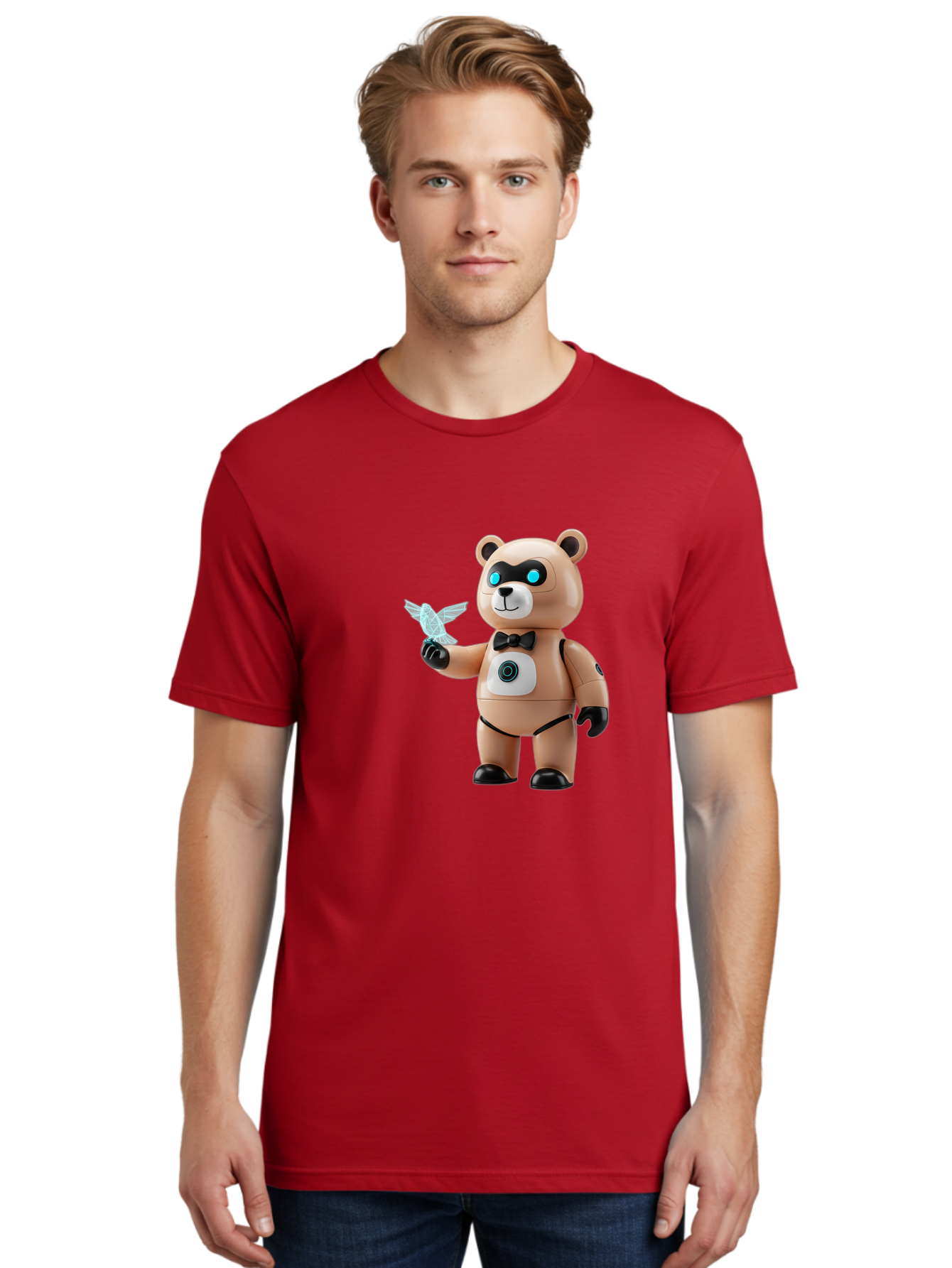 Robear Men'S Graphic Tee, 100% Cotton, Comfortable Casual Summer Wear, Machine Washable, Vintage Camera, Old Camera, Antique Camera, Black Camera, Classic Photography, Photography Equipment, Nostalgic Device, Film Camera, Camera Art Bal232 22