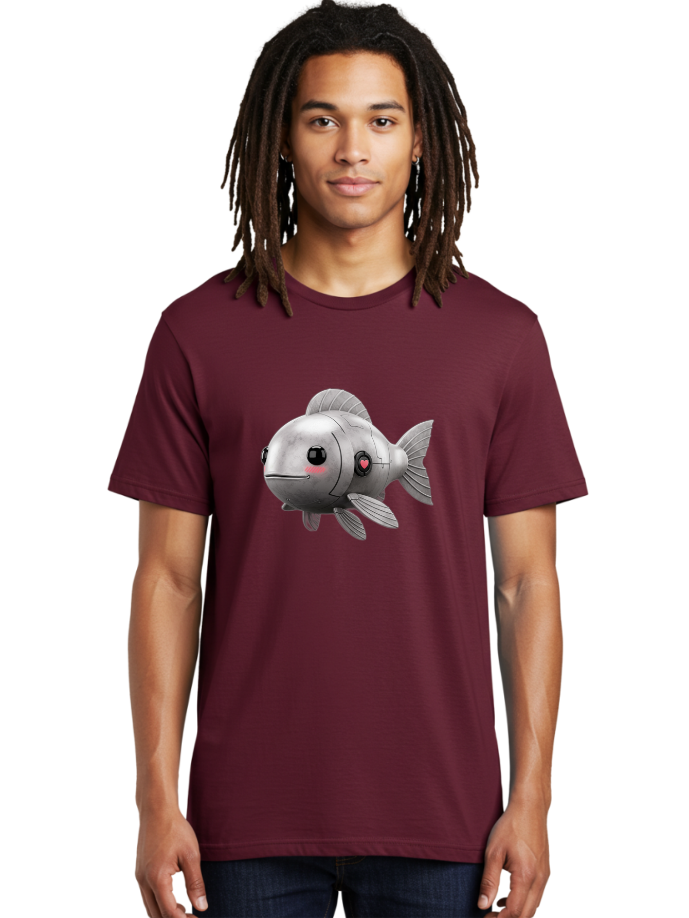 Robo-Fish-1 Men'S Graphic Tee, 100% Cotton, Comfortable Casual Summer Wear, Machine Washable, Vintage Camera, Old Camera, Antique Camera, Black Camera, Classic Photography, Photography Equipment, Nostalgic Device, Film Camera, Camera Art Bal233 29