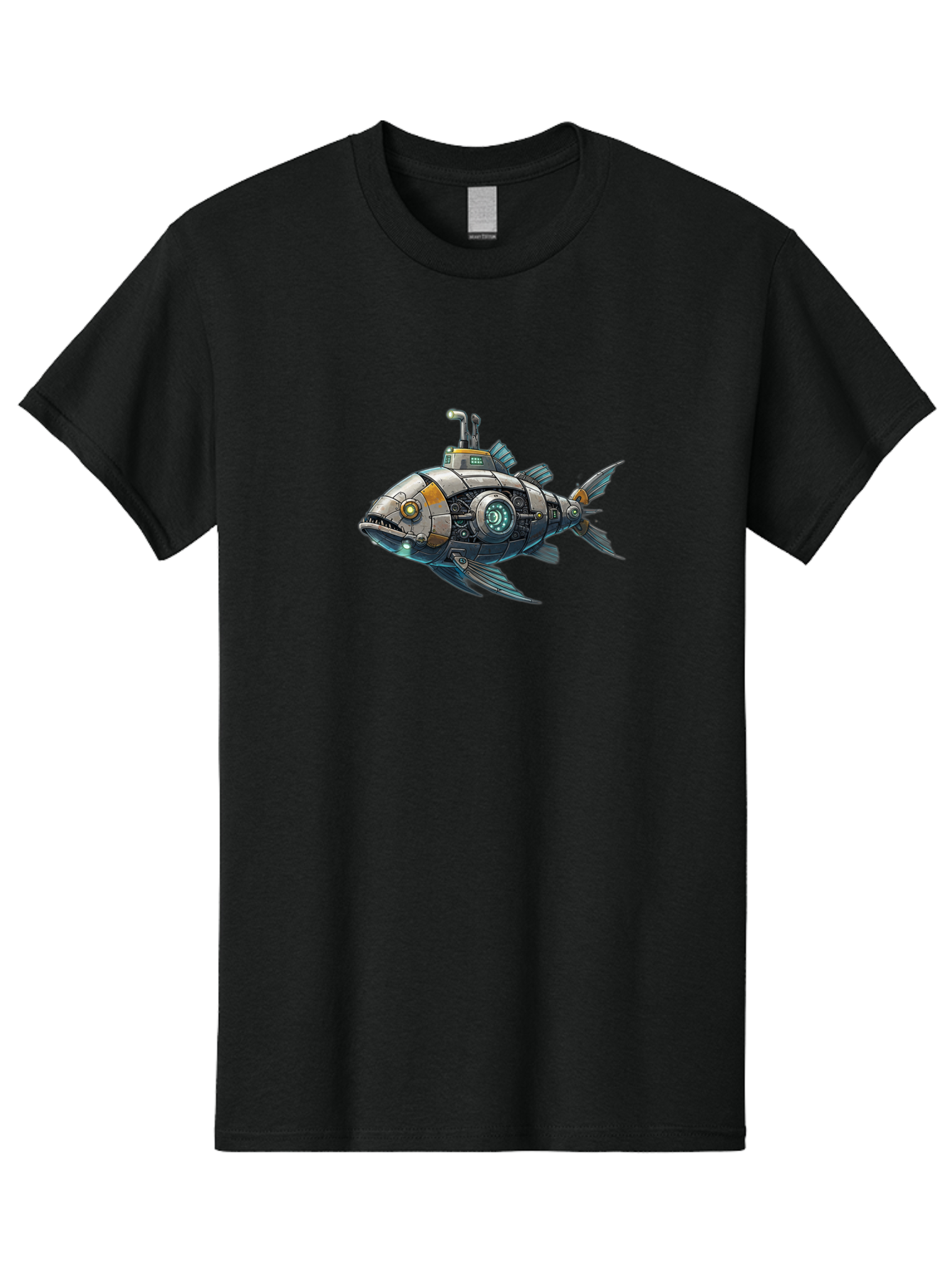 Robo-Fish-2 Men'S Graphic Tee, 100% Cotton, Comfortable Casual Summer Wear, Machine Washable, Vintage Camera, Old Camera, Antique Camera, Black Camera, Classic Photography, Photography Equipment, Nostalgic Device, Film Camera, Camera Art Bal234 12