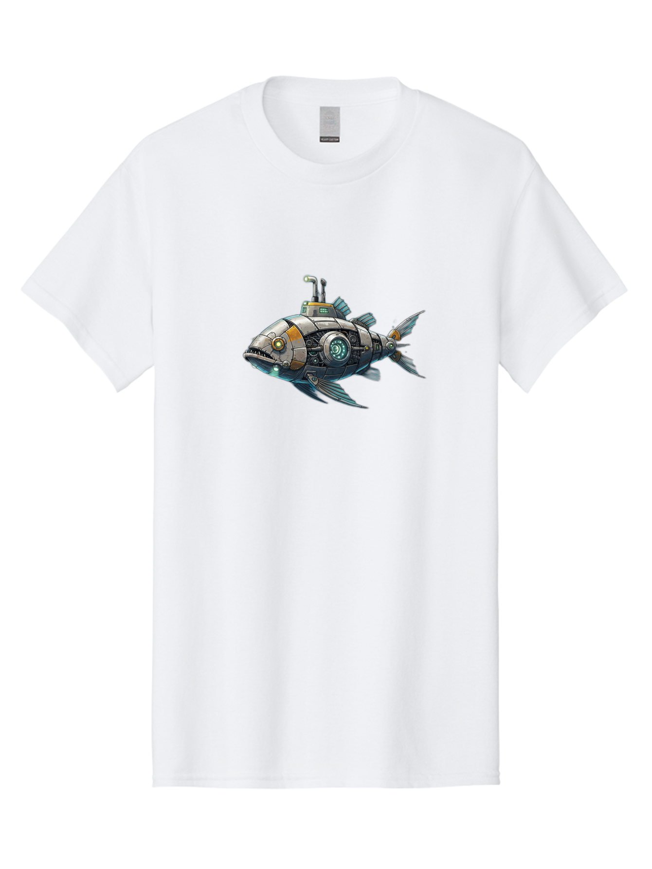 Robo-Fish-2 Men'S Graphic Tee, 100% Cotton, Comfortable Casual Summer Wear, Machine Washable, Vintage Camera, Old Camera, Antique Camera, Black Camera, Classic Photography, Photography Equipment, Nostalgic Device, Film Camera, Camera Art Bal234 9