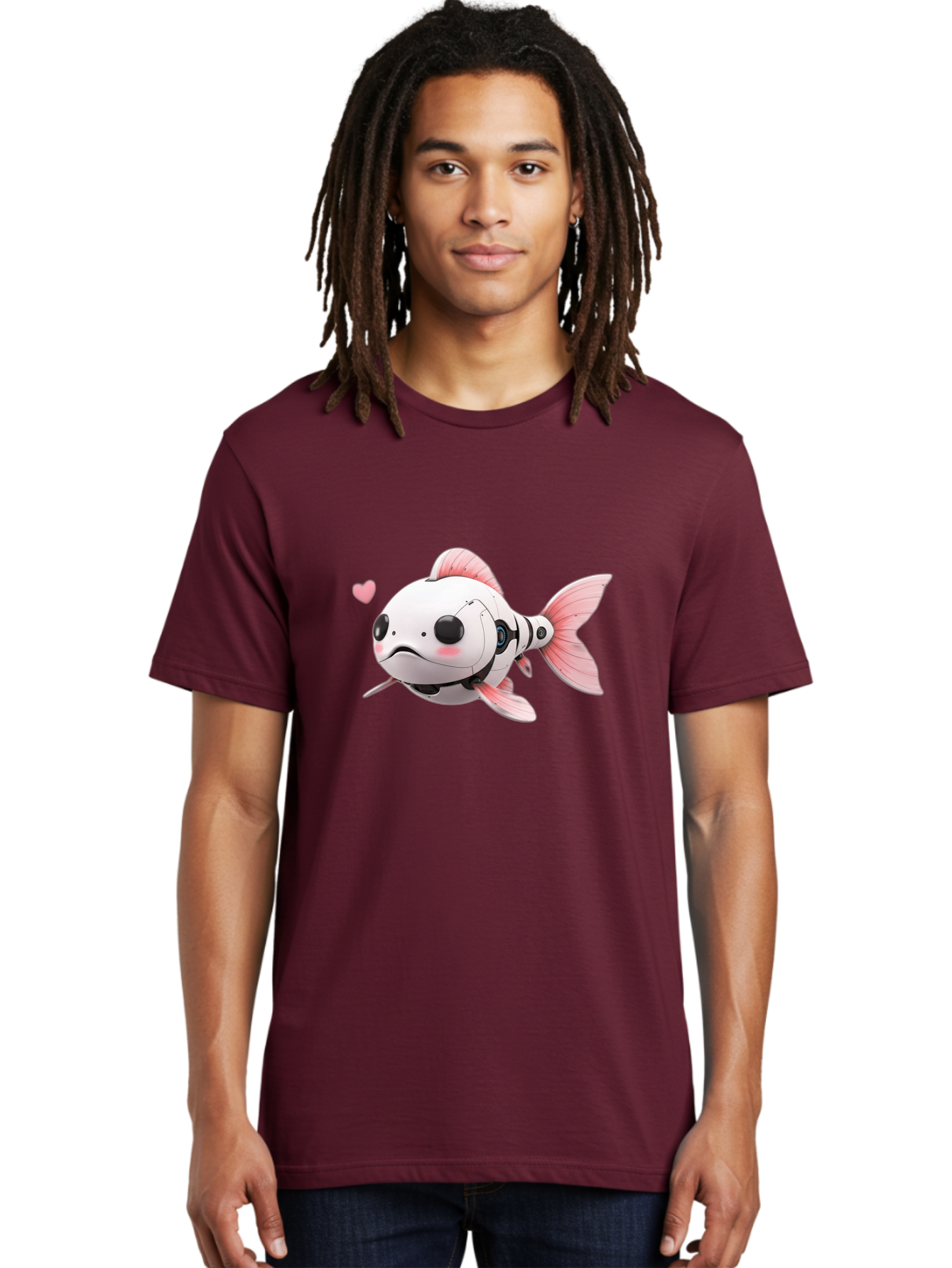 Robot-Fish-1 Men'S Graphic Tee, 100% Cotton, Comfortable Casual Summer Wear, Machine Washable, Vintage Camera, Old Camera, Antique Camera, Black Camera, Classic Photography, Photography Equipment, Nostalgic Device, Film Camera, Camera Art Bal244 21