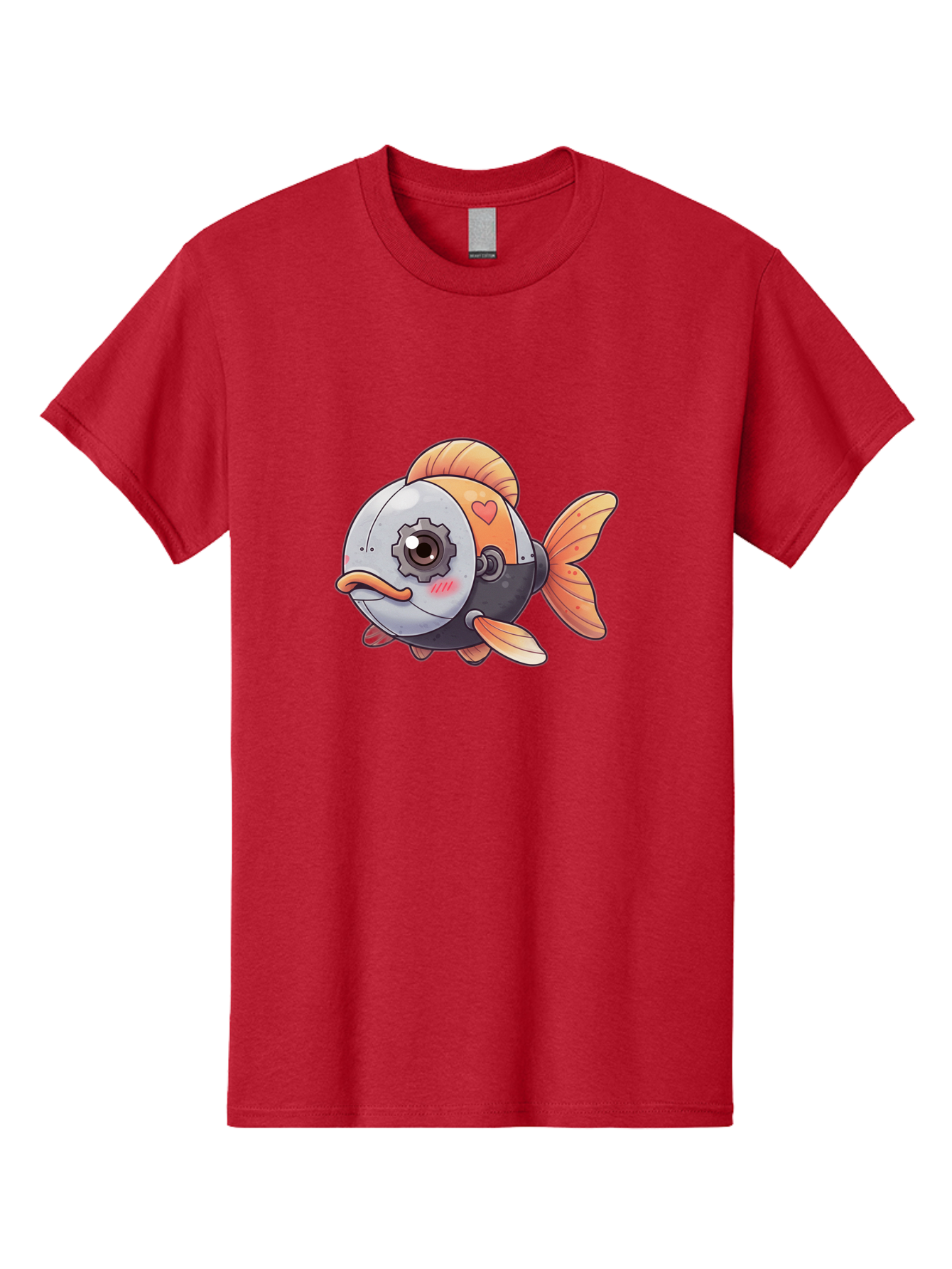 Robot-Fish-4 Men'S Graphic Tee, 100% Cotton, Comfortable Casual Summer Wear, Machine Washable, Vintage Camera, Old Camera, Antique Camera, Black Camera, Classic Photography, Photography Equipment, Nostalgic Device, Film Camera, Camera Art Bal247 15
