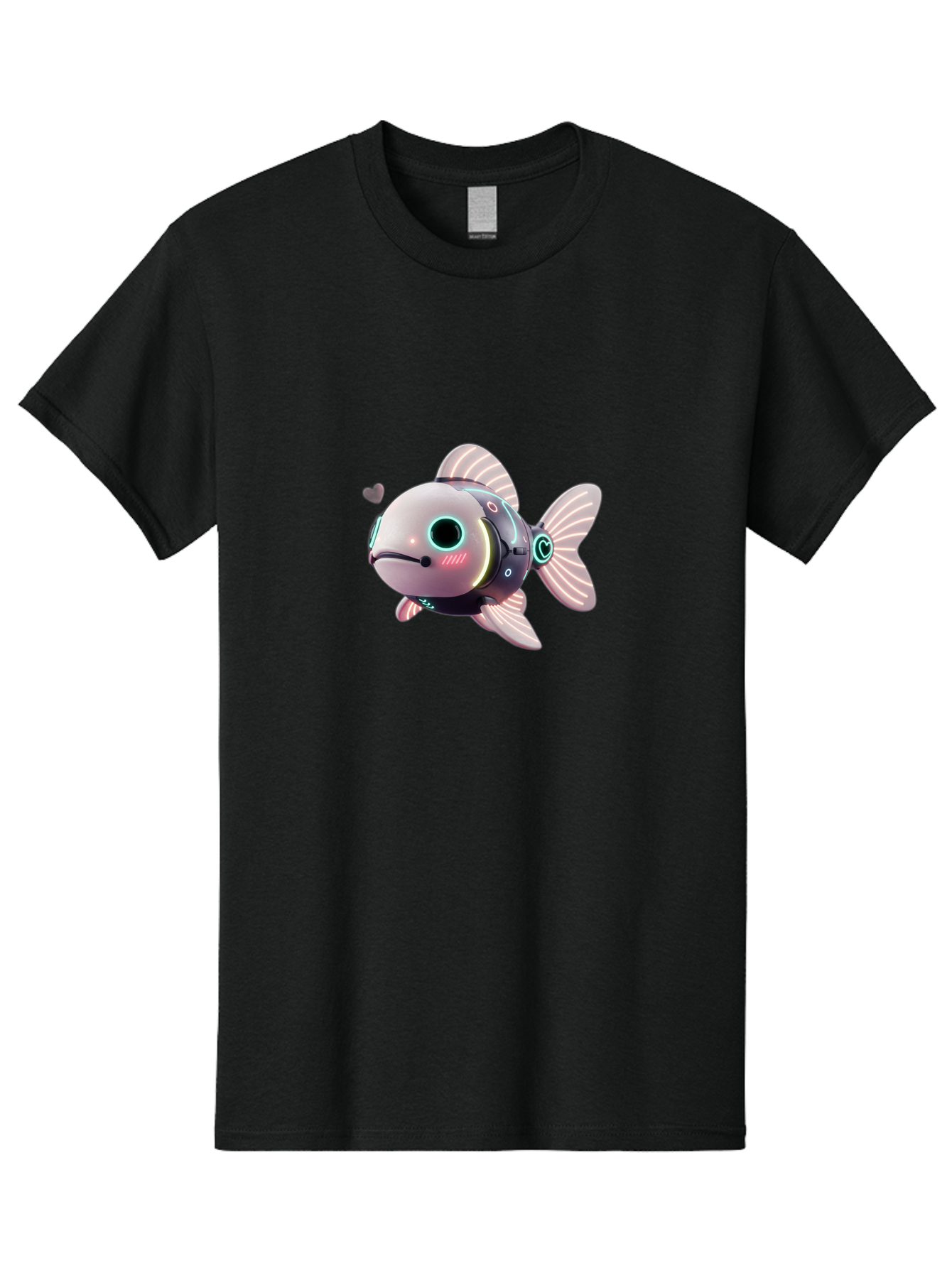 Robot-Fish-5 Men'S Graphic Tee, 100% Cotton, Comfortable Casual Summer Wear, Machine Washable, Vintage Camera, Old Camera, Antique Camera, Black Camera, Classic Photography, Photography Equipment, Nostalgic Device, Film Camera, Camera Art Bal248 9
