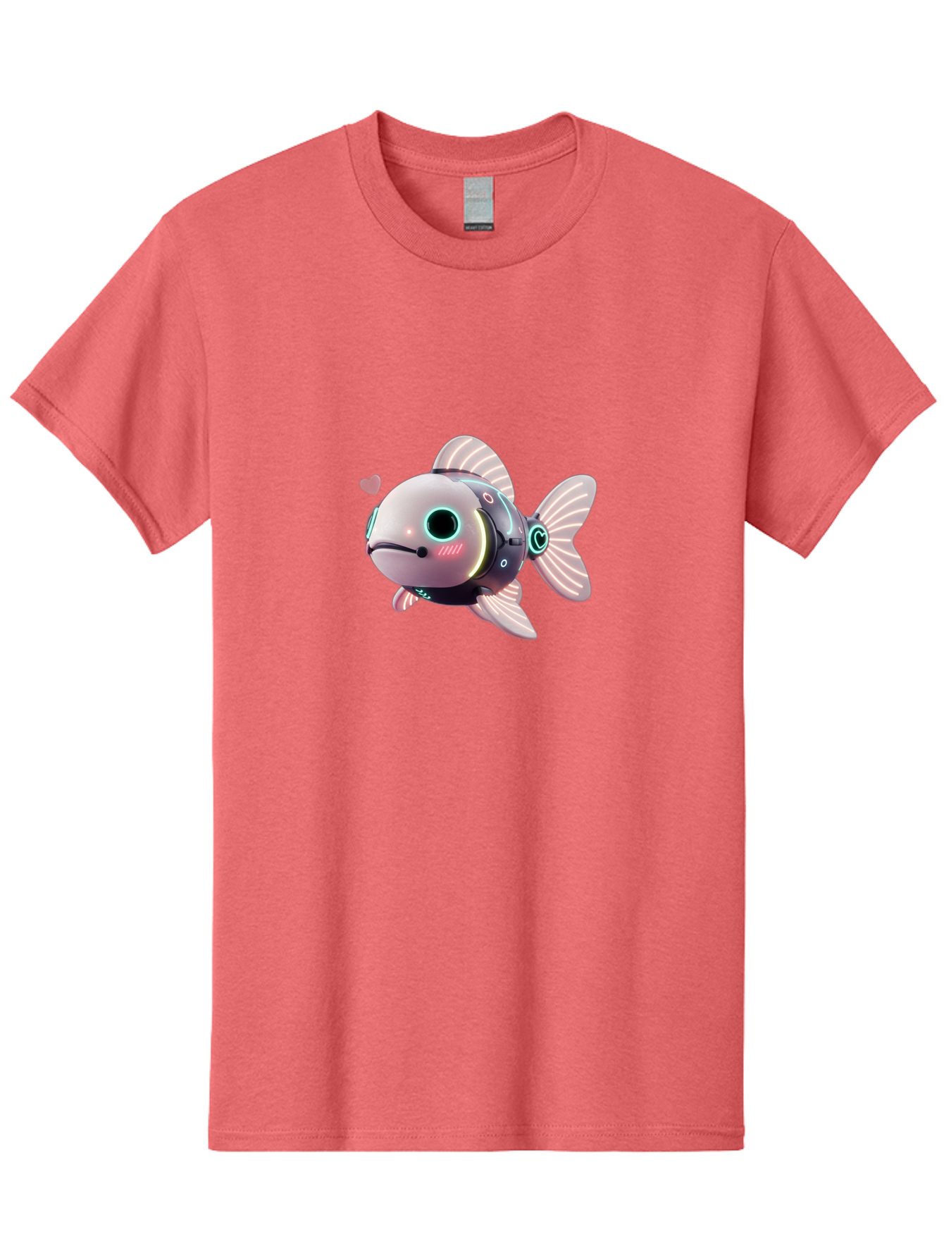 Robot-Fish-5 Men'S Graphic Tee, 100% Cotton, Comfortable Casual Summer Wear, Machine Washable, Vintage Camera, Old Camera, Antique Camera, Black Camera, Classic Photography, Photography Equipment, Nostalgic Device, Film Camera, Camera Art Bal248 14