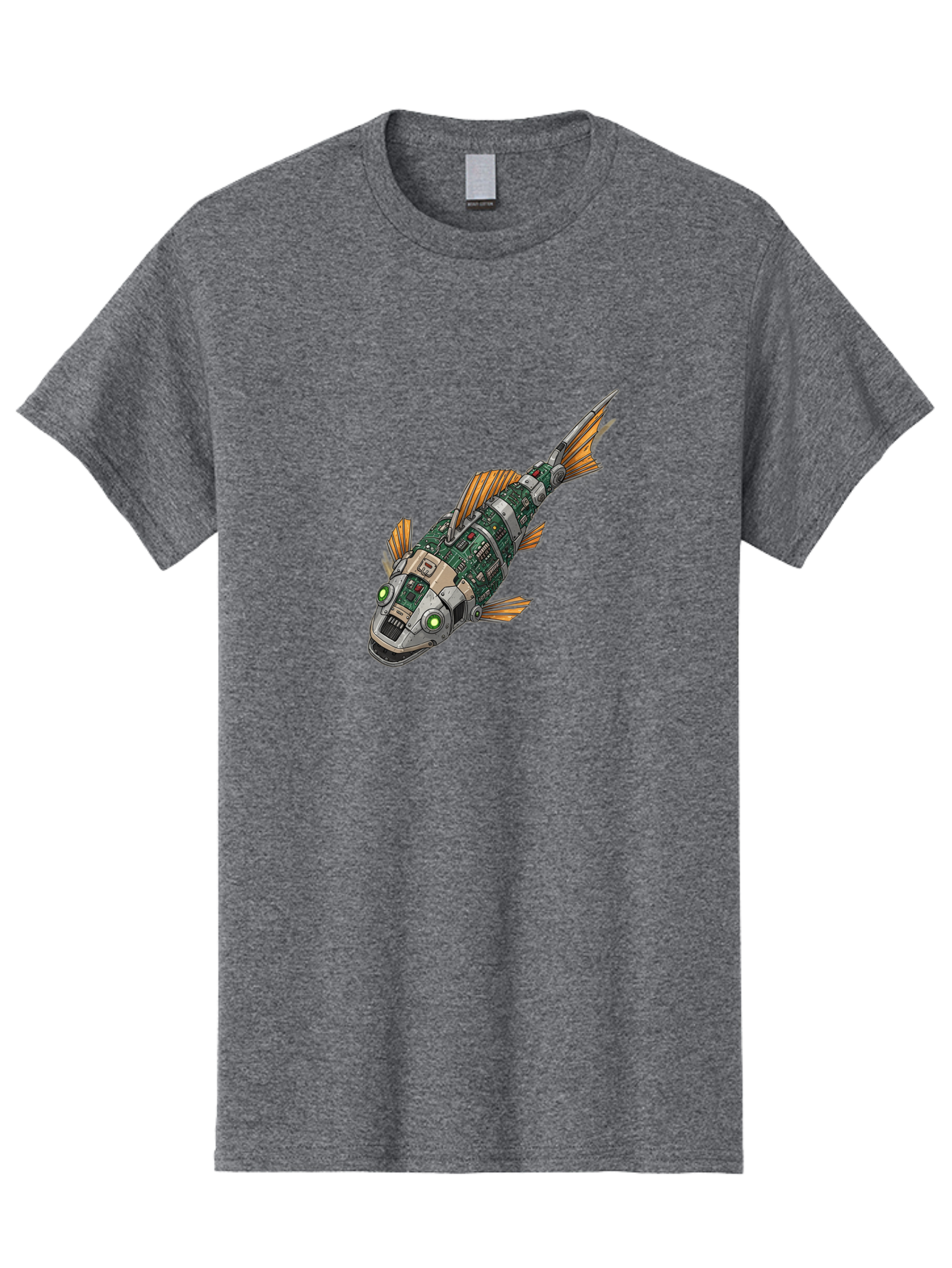 Robot-Fish-6 Men'S Graphic Tee, 100% Cotton, Comfortable Casual Summer Wear, Machine Washable, Vintage Camera, Old Camera, Antique Camera, Black Camera, Classic Photography, Photography Equipment, Nostalgic Device, Film Camera, Camera Art Bal249 15