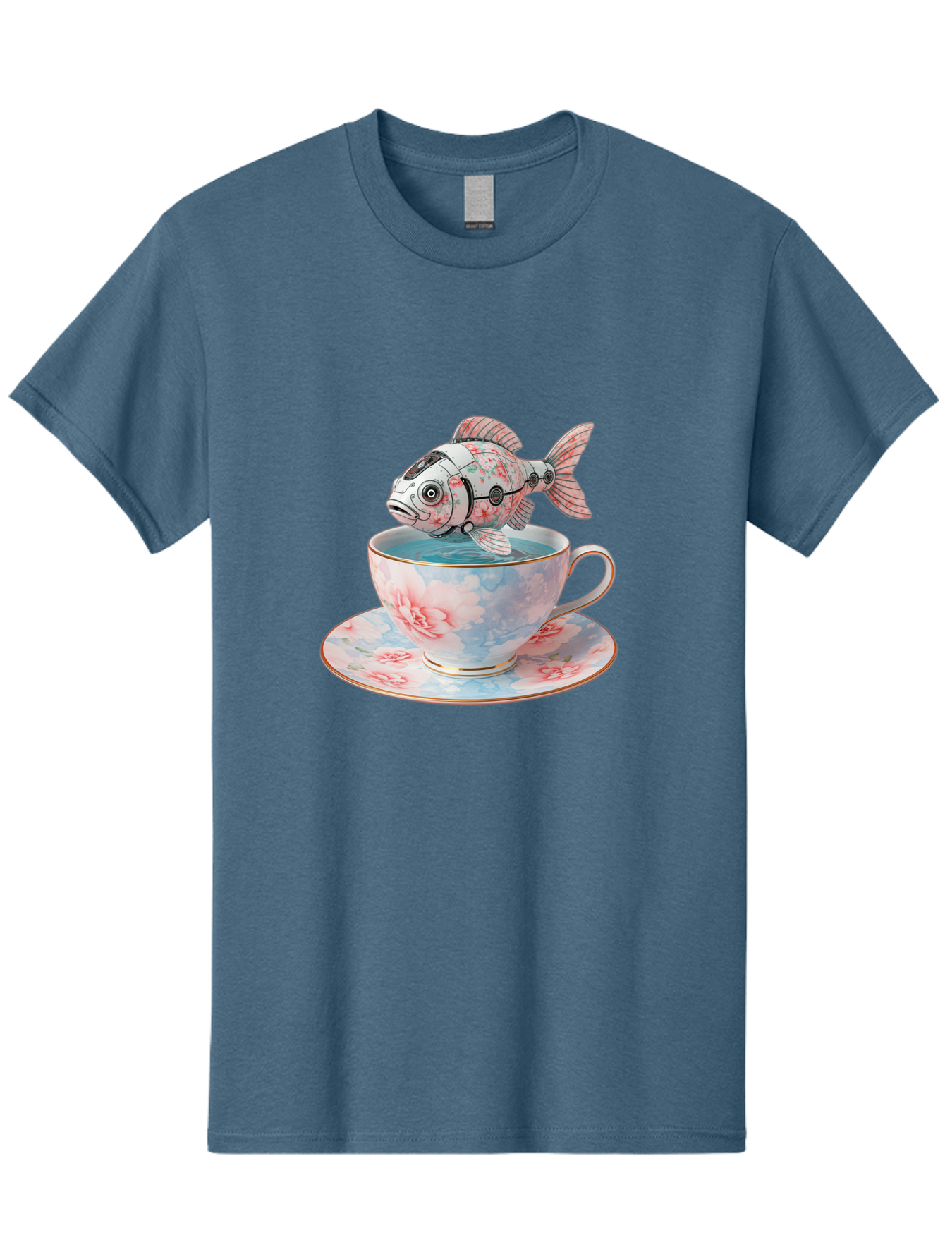 Robot-Fish-In-Teacup Men'S Graphic Tee, 100% Cotton, Comfortable Casual Summer Wear, Machine Washable, Vintage Camera, Old Camera, Antique Camera, Black Camera, Classic Photography, Photography Equipment, Nostalgic Device, Film Camera, Bal252 15