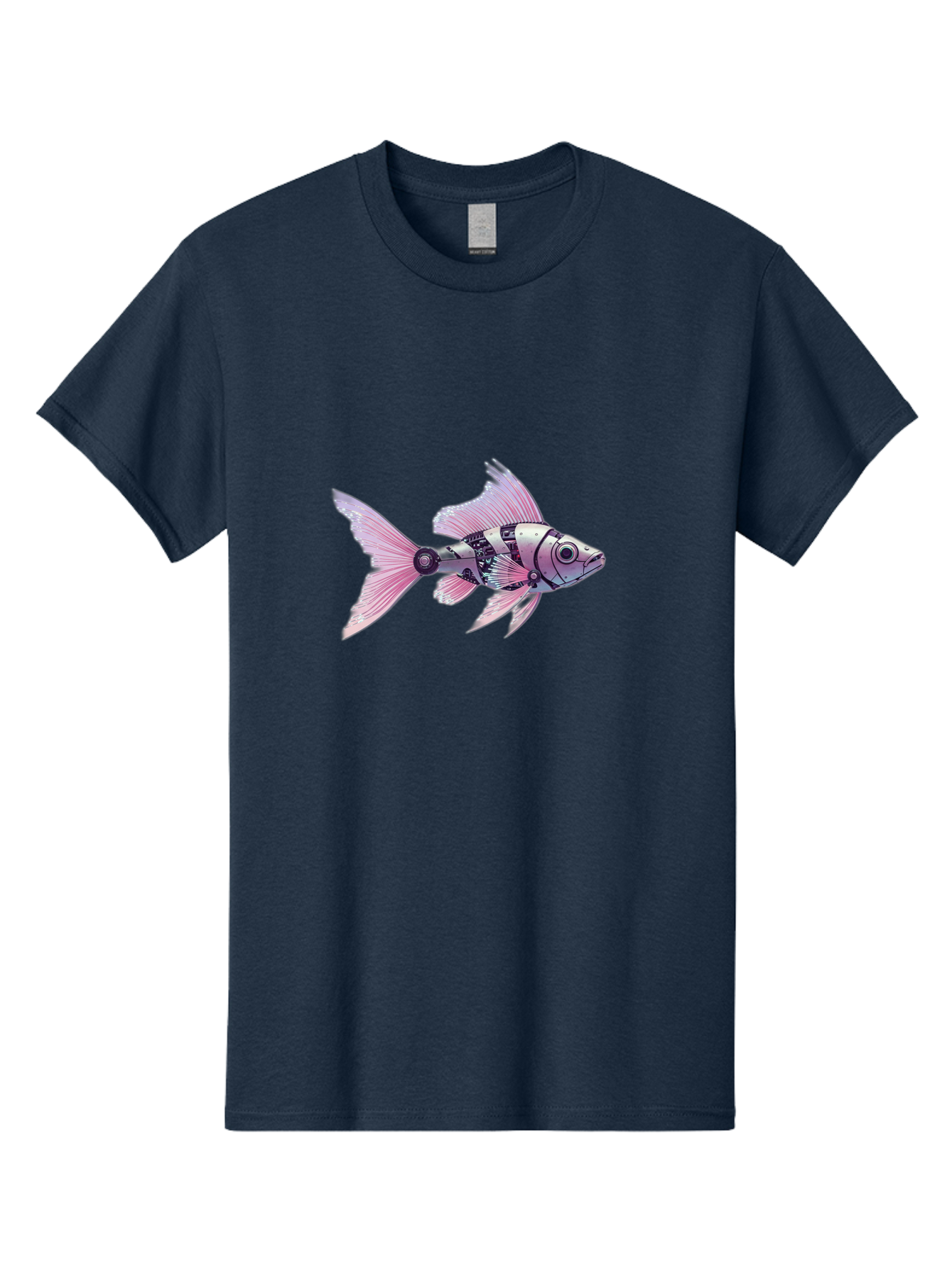 Robotic-Fish-2 Men'S Graphic Tee, 100% Cotton, Comfortable Casual Summer Wear, Machine Washable, Vintage Camera, Old Camera, Antique Camera, Black Camera, Classic Photography, Photography Equipment, Nostalgic Device, Film Camera, Camera Art Bal266 8