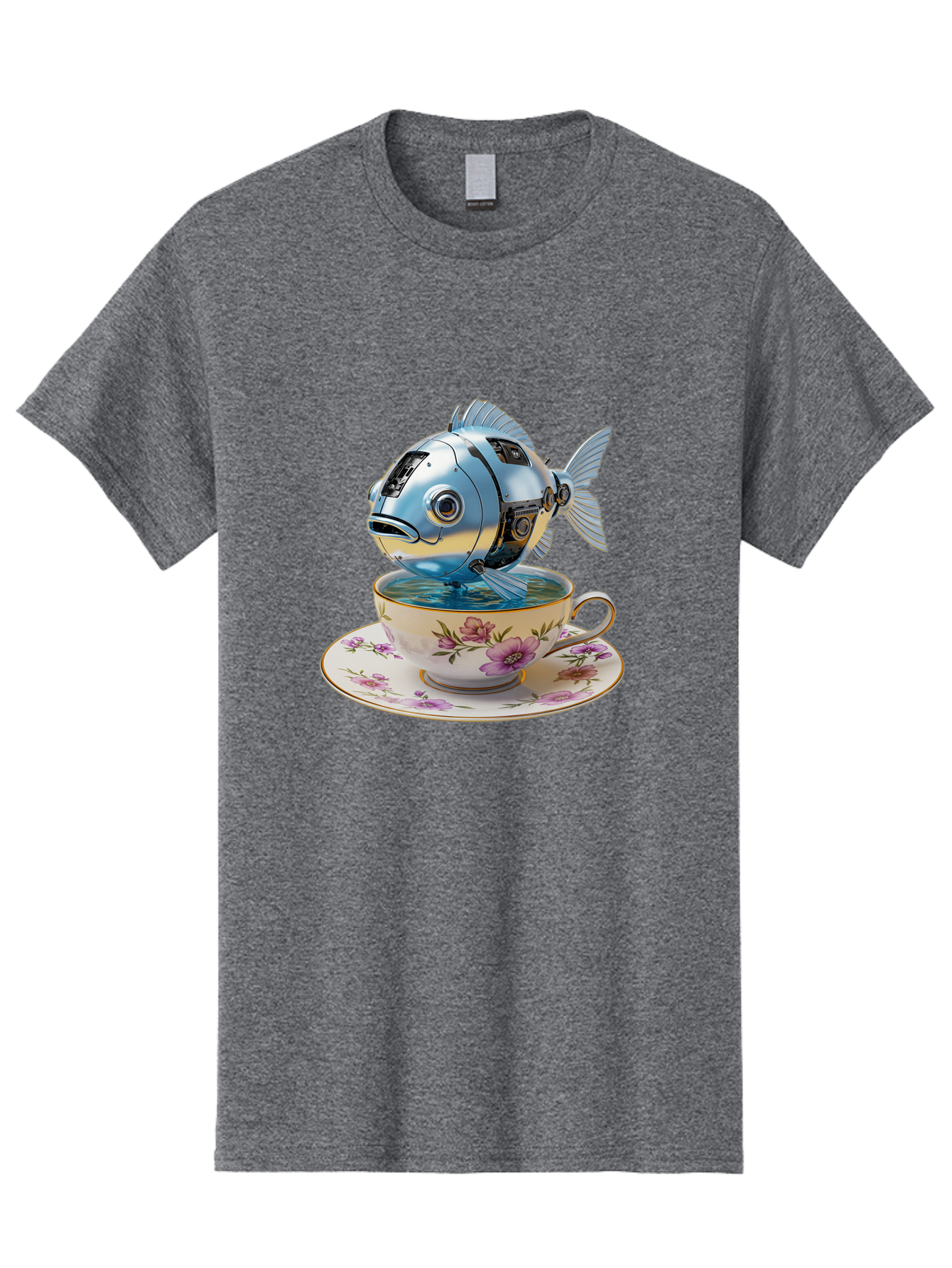 Robotic-Fish-Teacup Men'S Graphic Tee, 100% Cotton, Comfortable Casual Summer Wear, Machine Washable, Vintage Camera, Old Camera, Antique Camera, Black Camera, Classic Photography, Photography Equipment, Nostalgic Device, Film Camera, Bal267 9