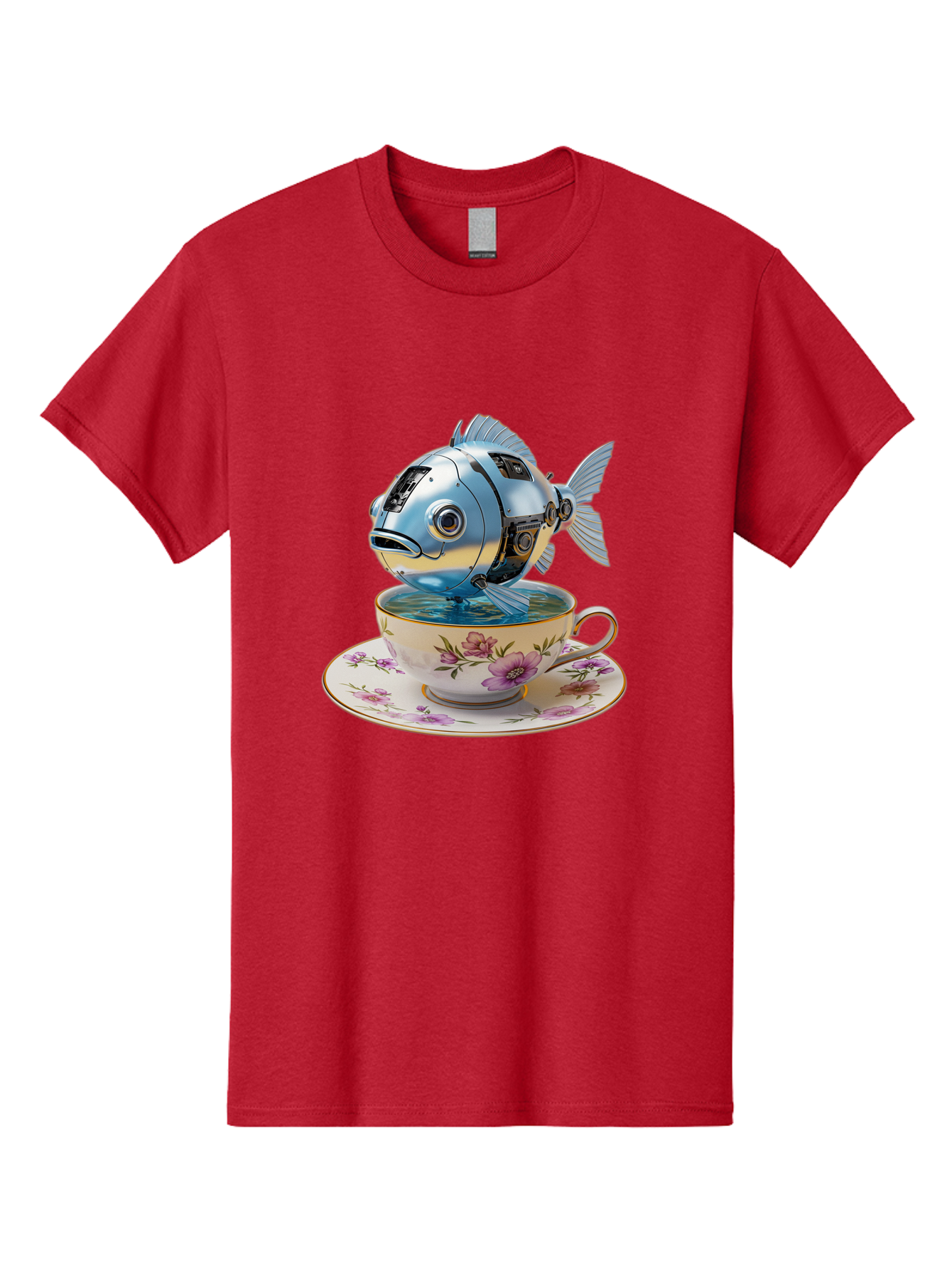 Robotic-Fish-Teacup Men'S Graphic Tee, 100% Cotton, Comfortable Casual Summer Wear, Machine Washable, Vintage Camera, Old Camera, Antique Camera, Black Camera, Classic Photography, Photography Equipment, Nostalgic Device, Film Camera, Bal267 12