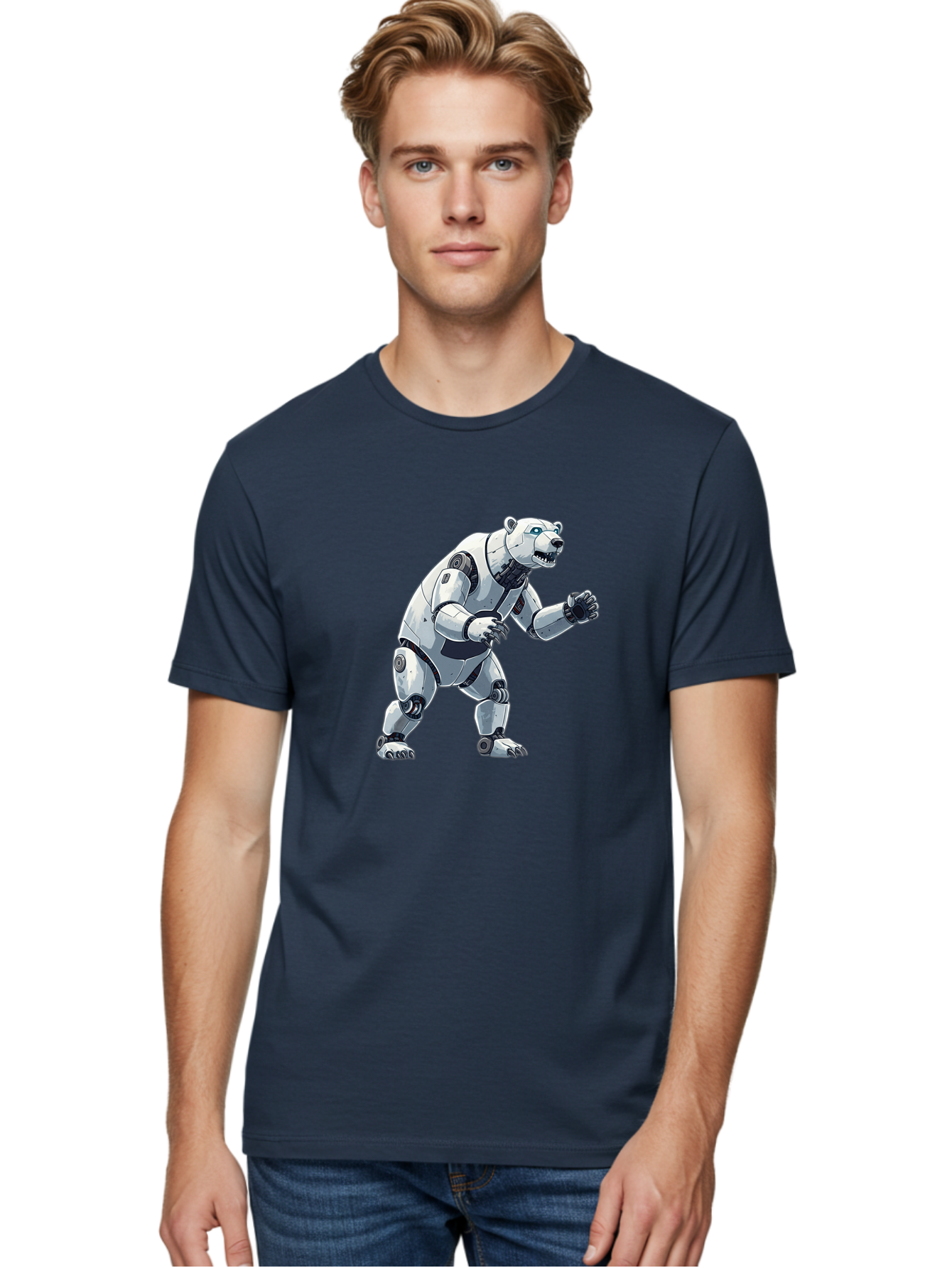 Robotic-Polar-Bear Men'S Graphic Tee, 100% Cotton, Comfortable Casual Summer Wear, Machine Washable, Vintage Camera, Old Camera, Antique Camera, Black Camera, Classic Photography, Photography Equipment, Nostalgic Device, Film Camera, Bal269 21