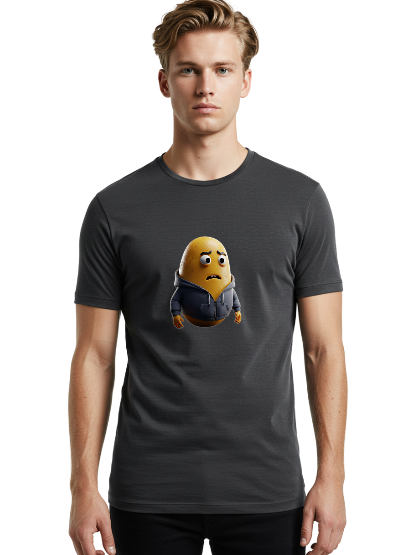 Sad-Egg-Character Men'S Graphic Tee, 100% Cotton, Comfortable Casual Summer Wear, Machine Washable, Vintage Camera, Old Camera, Antique Camera, Black Camera, Classic Photography, Photography Equipment, Nostalgic Device, Film Camera, Camera Art Bal272 28