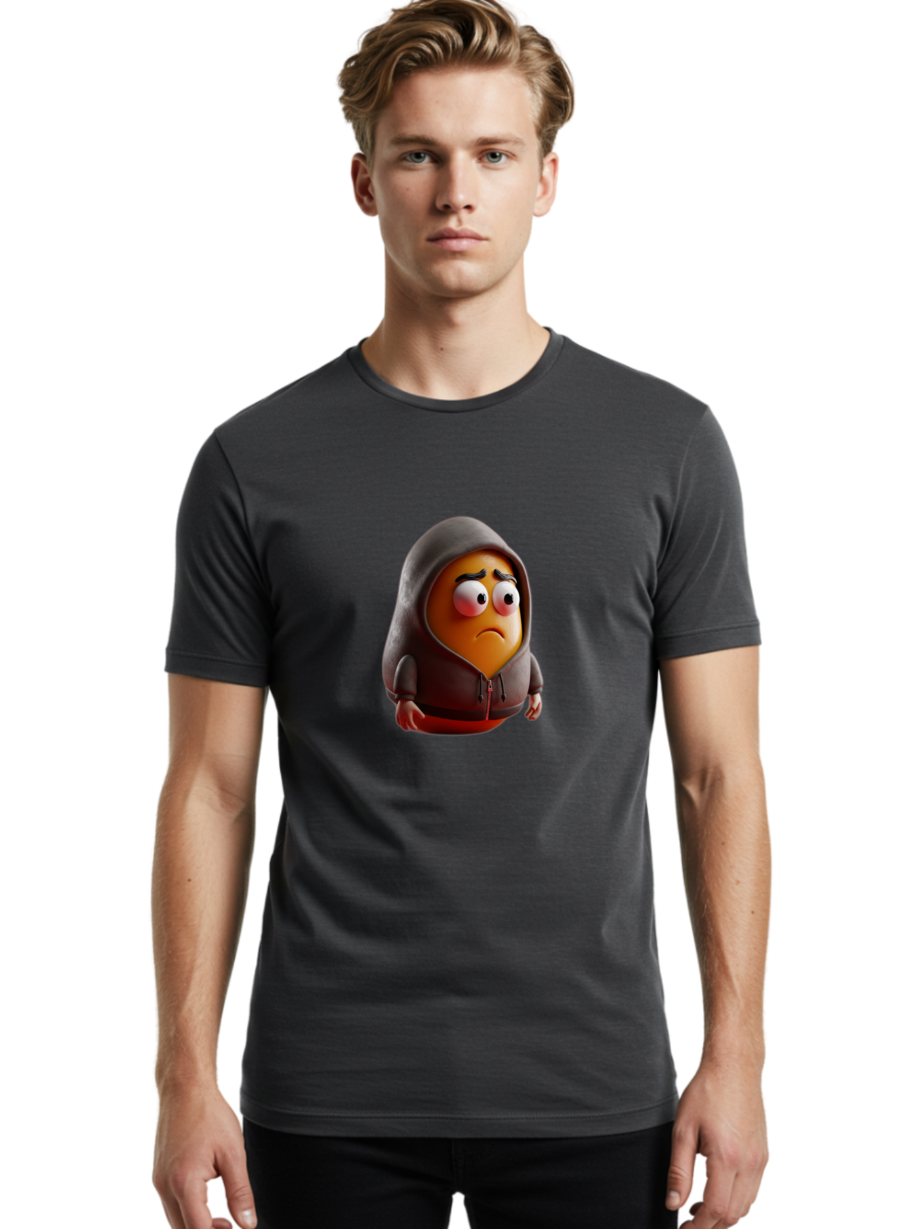 Sad-Emoji Men'S Graphic Tee, 100% Cotton, Comfortable Casual Summer Wear, Machine Washable, Vintage Camera, Old Camera, Antique Camera, Black Camera, Classic Photography, Photography Equipment, Nostalgic Device, Film Camera, Camera Art Bal275 23