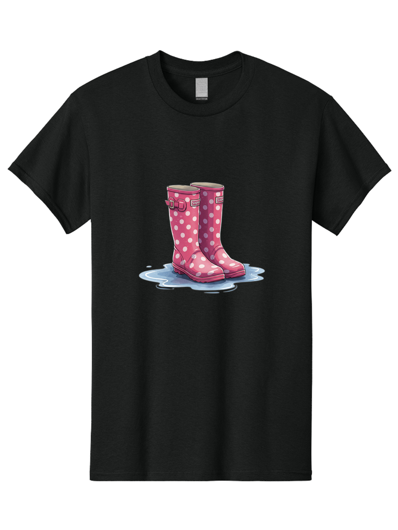 Safari-Pink-Polka-Dot-Rain-Boots Men'S Graphic Tee, 100% Cotton, Comfortable Casual Summer Wear, Machine Washable, Vintage Camera, Old Camera, Antique Camera, Black Camera, Classic Photography, Photography Equipment, Nostalgic Device, Bal281 2