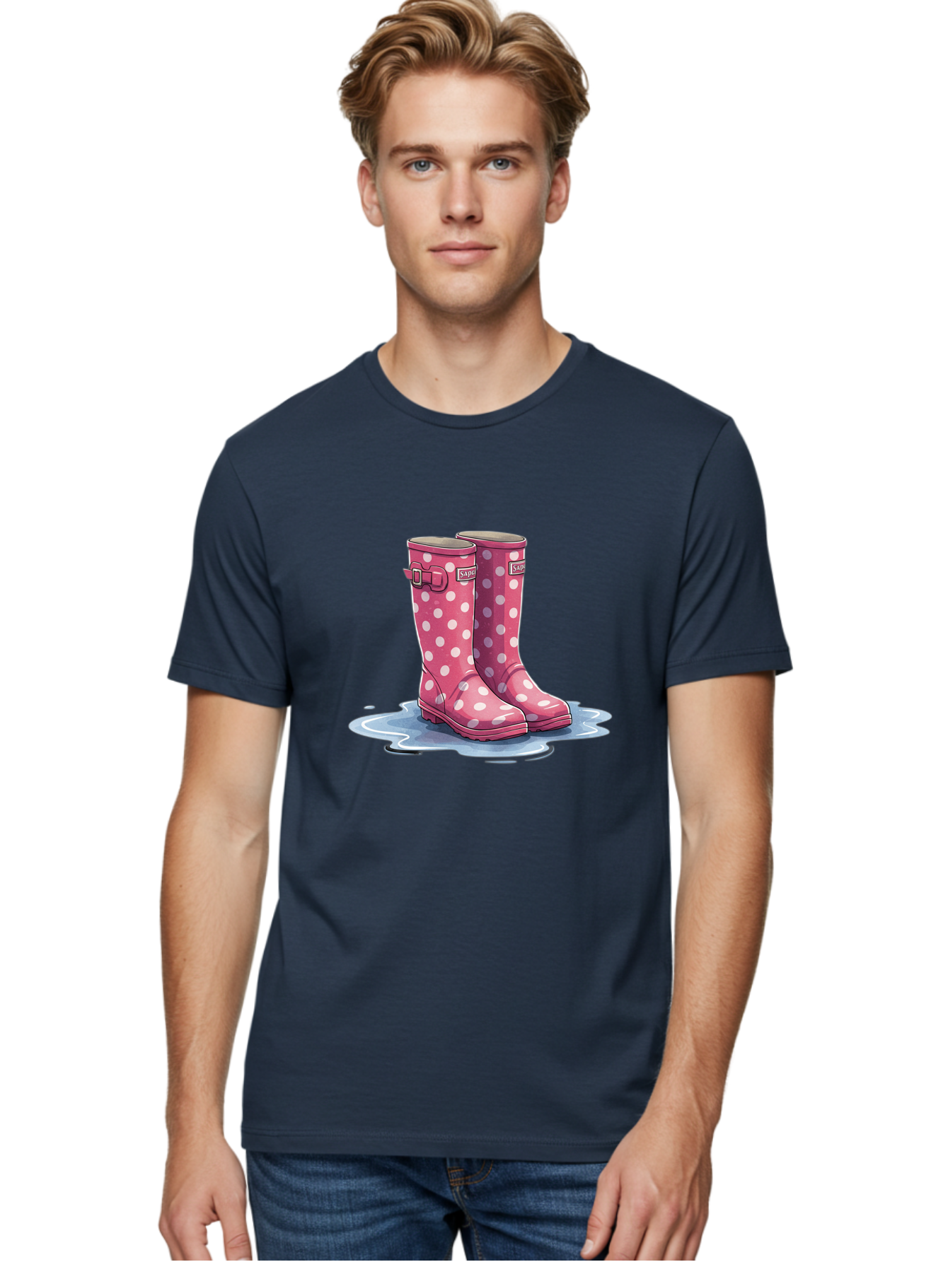 Safari-Pink-Polka-Dot-Rain-Boots Men'S Graphic Tee, 100% Cotton, Comfortable Casual Summer Wear, Machine Washable, Vintage Camera, Old Camera, Antique Camera, Black Camera, Classic Photography, Photography Equipment, Nostalgic Device, Bal281 28
