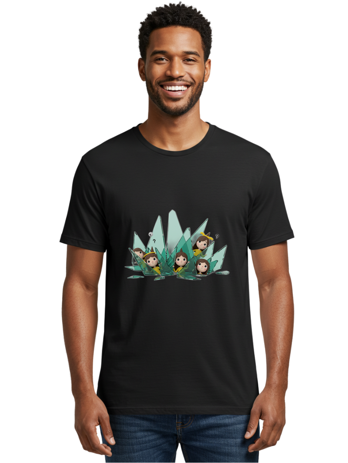 Shards-With-Characters Men'S Graphic Tee, 100% Cotton, Comfortable Casual Summer Wear, Machine Washable, Vintage Camera, Old Camera, Antique Camera, Black Camera, Classic Photography, Photography Equipment, Nostalgic Device, Film Camera, Bal287 25
