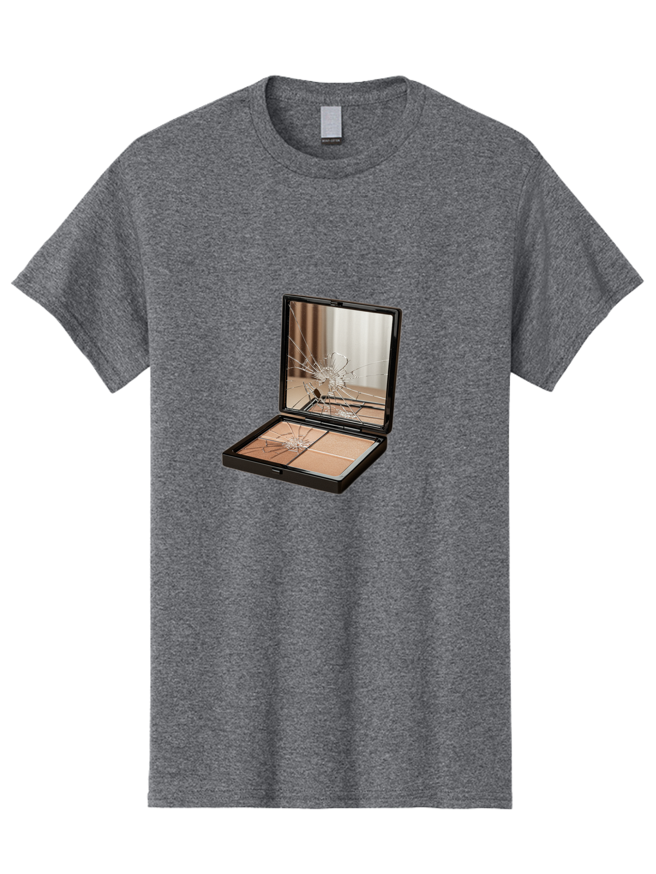 Shattered-Eyeshadow-Compact Men'S Graphic Tee, 100% Cotton, Comfortable Casual Summer Wear, Machine Washable, Vintage Camera, Old Camera, Antique Camera, Black Camera, Classic Photography, Photography Equipment, Nostalgic Device, Film Camera, Bal289 12