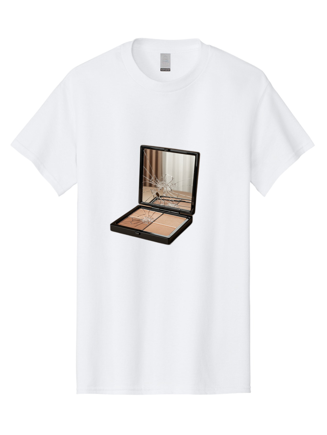 Shattered-Eyeshadow-Compact Men'S Graphic Tee, 100% Cotton, Comfortable Casual Summer Wear, Machine Washable, Vintage Camera, Old Camera, Antique Camera, Black Camera, Classic Photography, Photography Equipment, Nostalgic Device, Film Camera, Bal289 9