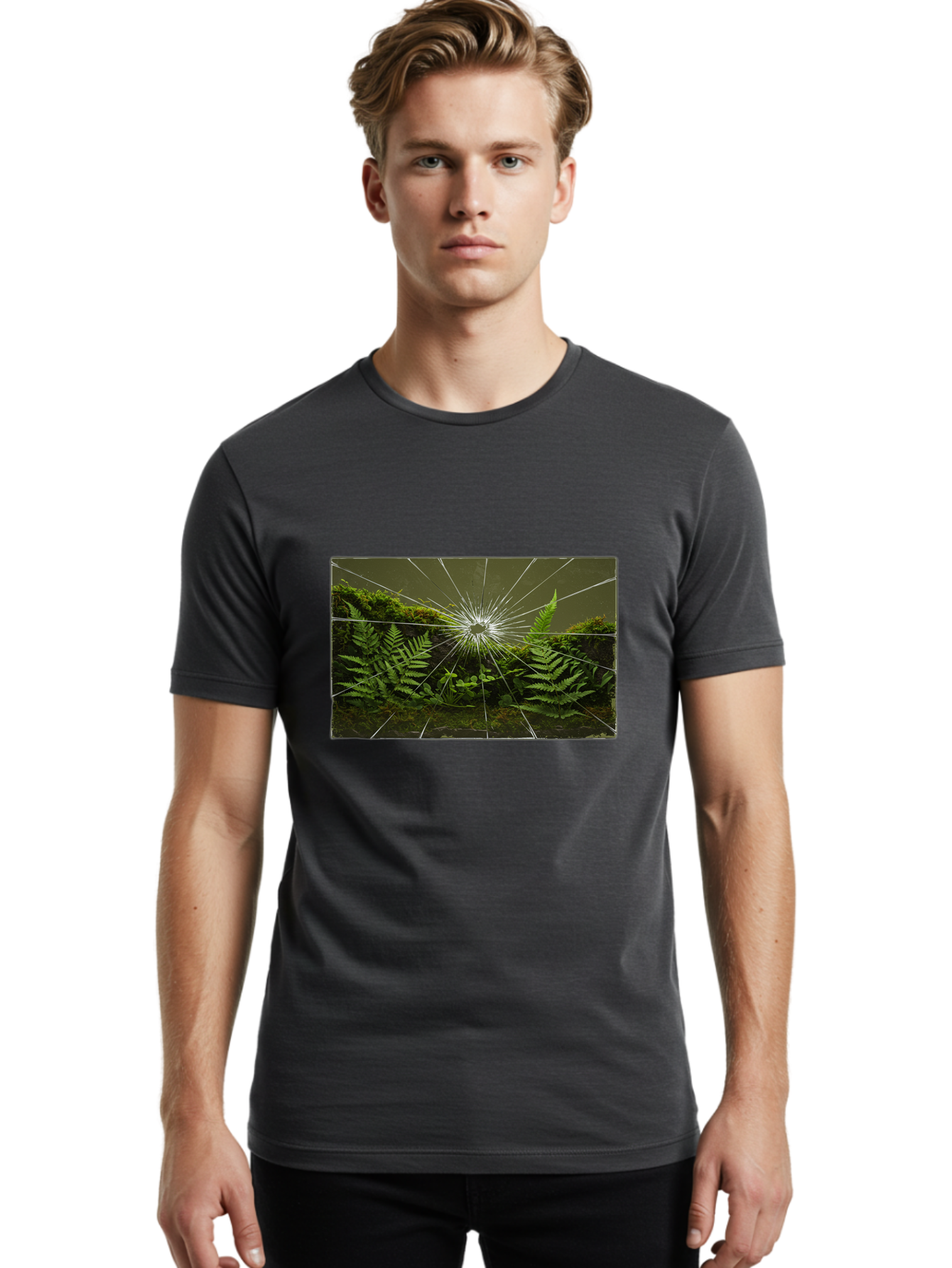 Shattered-Ferns Men'S Graphic Tee, 100% Cotton, Comfortable Casual Summer Wear, Machine Washable, Vintage Camera, Old Camera, Antique Camera, Black Camera, Classic Photography, Photography Equipment, Nostalgic Device, Film Camera, Camera Art Bal290 25