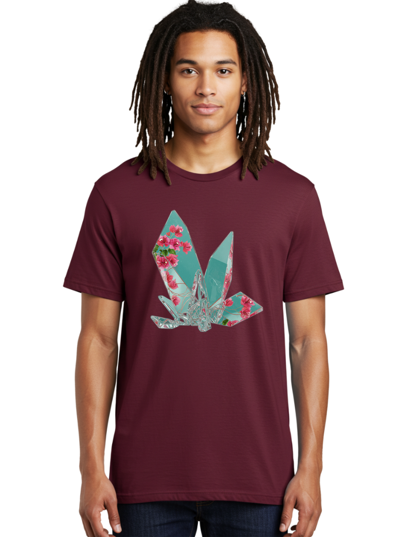 Shattered-Glass-With-Flowers Men'S Graphic Tee, 100% Cotton, Comfortable Casual Summer Wear, Machine Washable, Vintage Camera, Old Camera, Antique Camera, Black Camera, Classic Photography, Photography Equipment, Nostalgic Device, Film Camera, Bal293 29