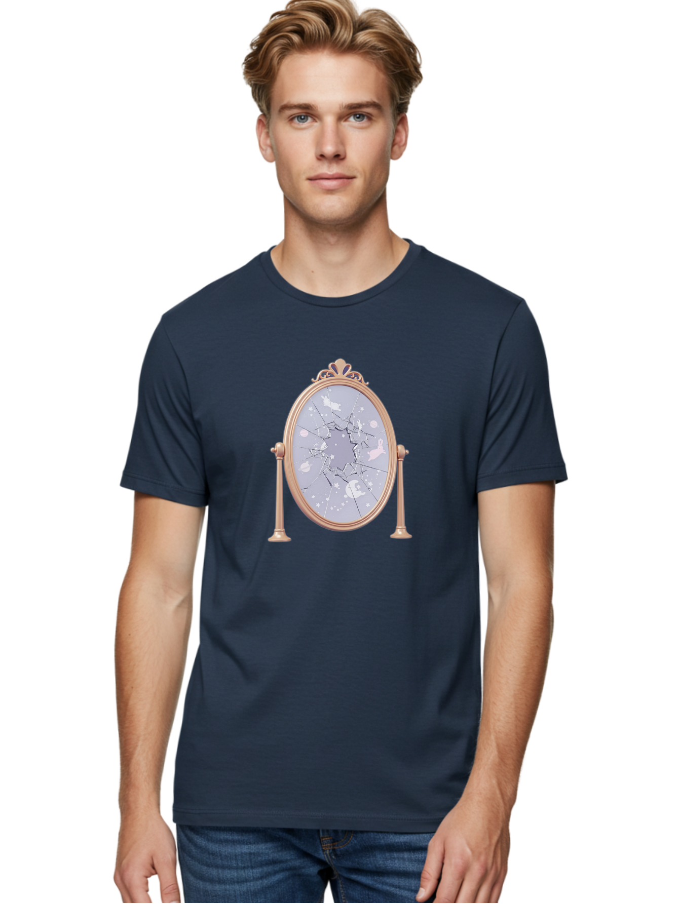 Shattered-Mirror-1 Men'S Graphic Tee, 100% Cotton, Comfortable Casual Summer Wear, Machine Washable, Vintage Camera, Old Camera, Antique Camera, Black Camera, Classic Photography, Photography Equipment, Nostalgic Device, Film Camera, Bal298 26