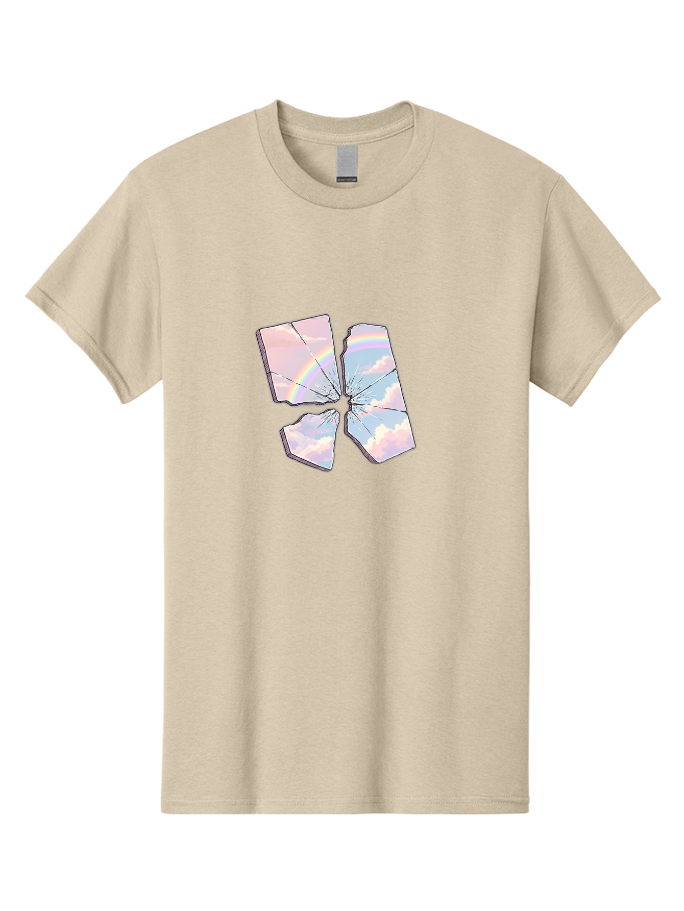 Shattered-Plate-With-Rainbow Men'S Graphic Tee, 100% Cotton, Comfortable Casual Summer Wear, Machine Washable, Vintage Camera, Old Camera, Antique Camera, Black Camera, Classic Photography, Photography Equipment, Nostalgic Device, Film Camera, Bal303 8