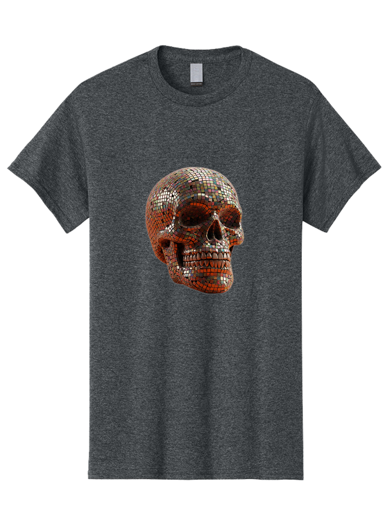 Skull-Mosaic Men'S Graphic Tee, 100% Cotton, Comfortable Casual Summer Wear, Machine Washable, Vintage Camera, Old Camera, Antique Camera, Black Camera, Classic Photography, Photography Equipment, Nostalgic Device, Film Camera, Camera Art Bal326 12